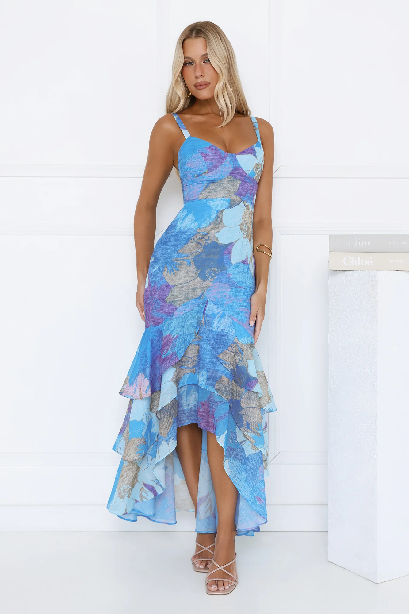 Timeless Glow Maxi Dress Blue