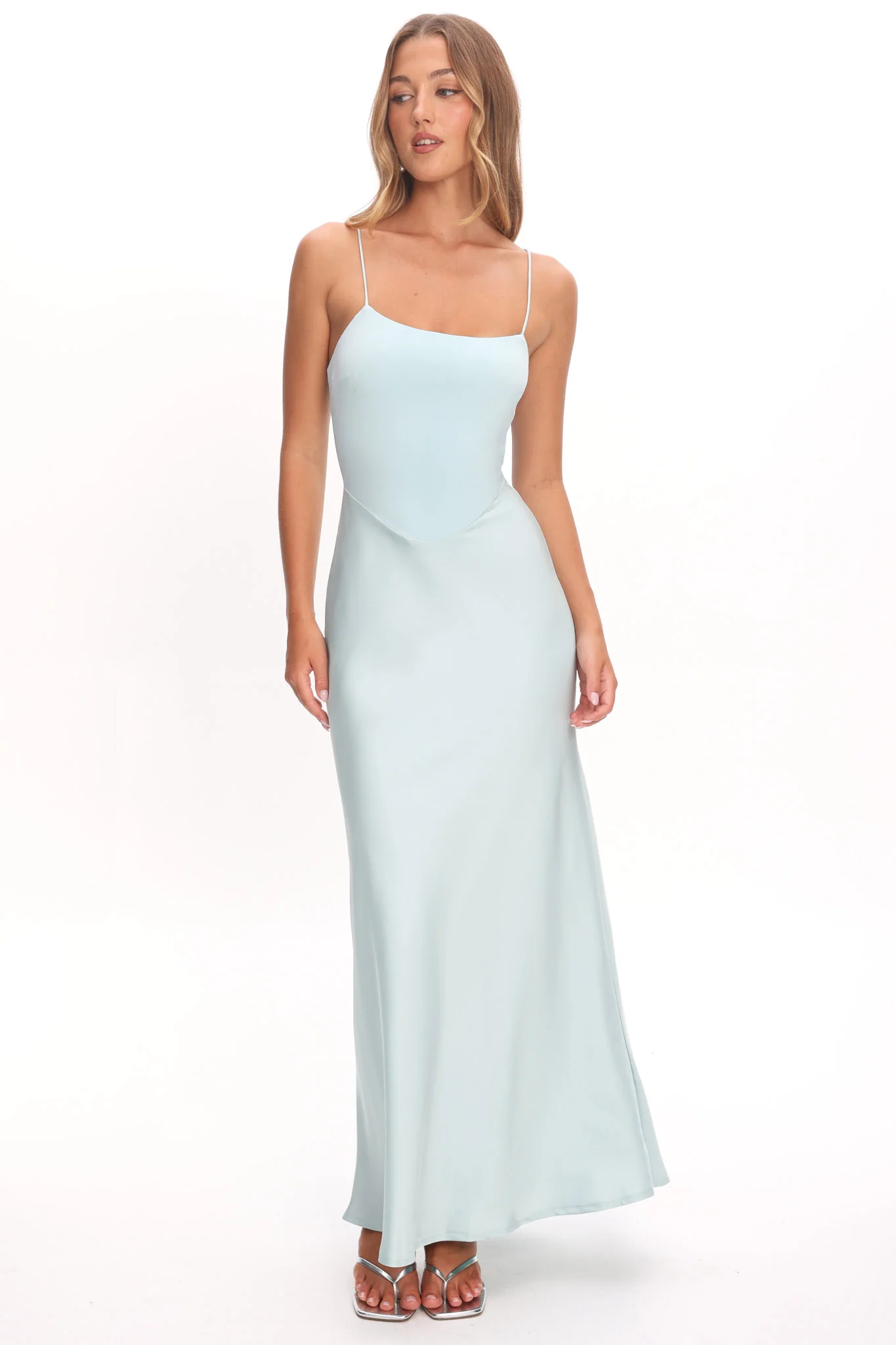 Talk To Me Cami Strap Maxi Dress Mint