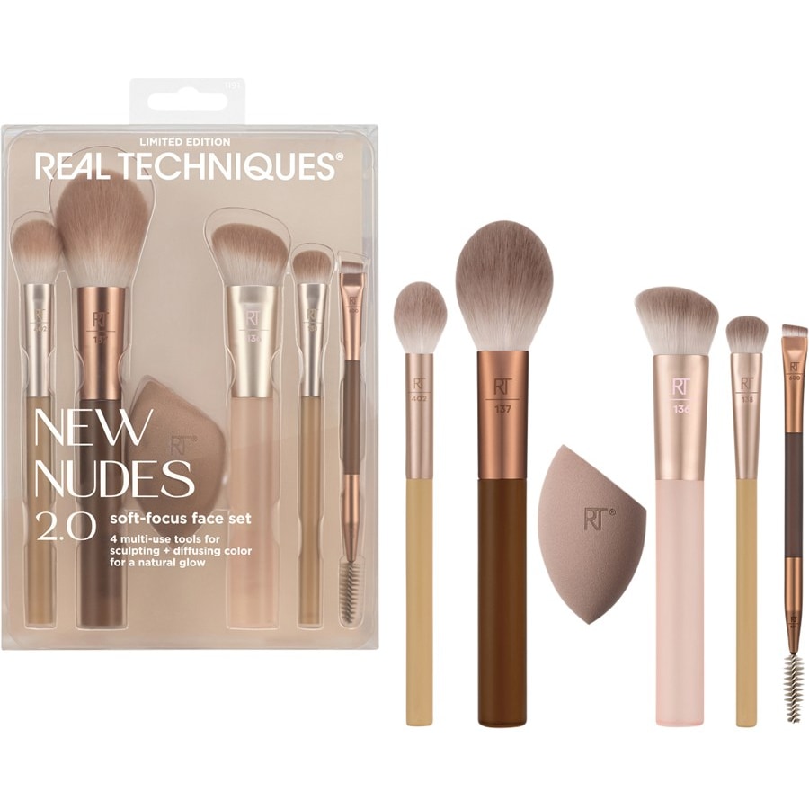 Real Techniques Brush Sets New Nudes 2.0 Soft-Focus Face Set