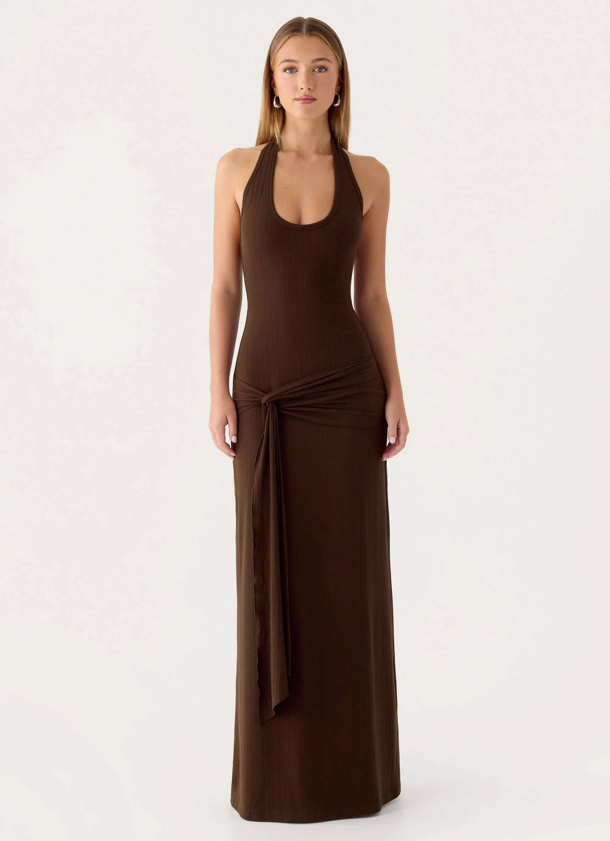 Vedetta Maxi Dress - Chocolate