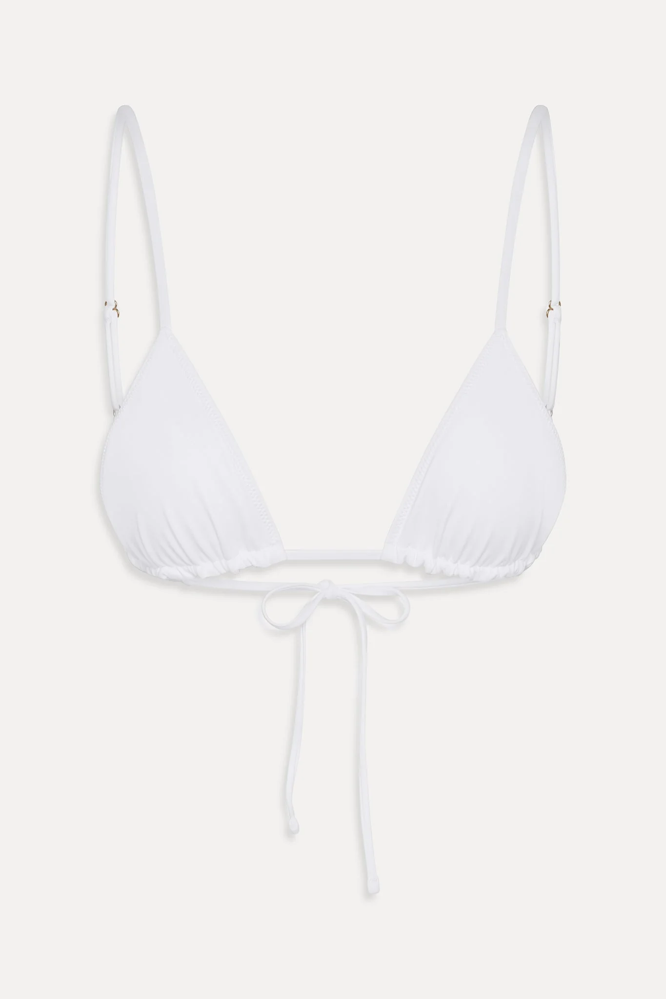 Elena Micro Triangle Bikini Top - Optic White
