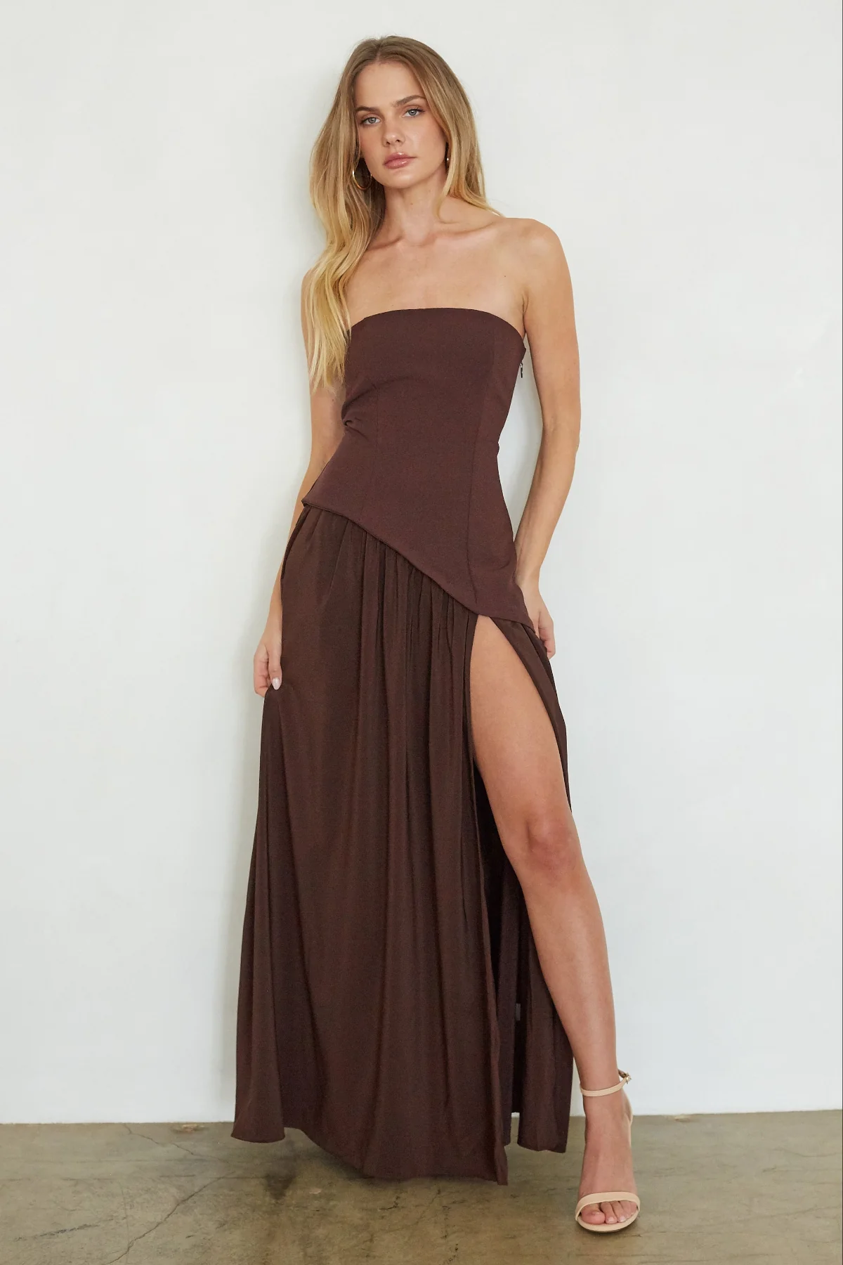 Retta Asymmetrical Maxi Dress - luluinthesky