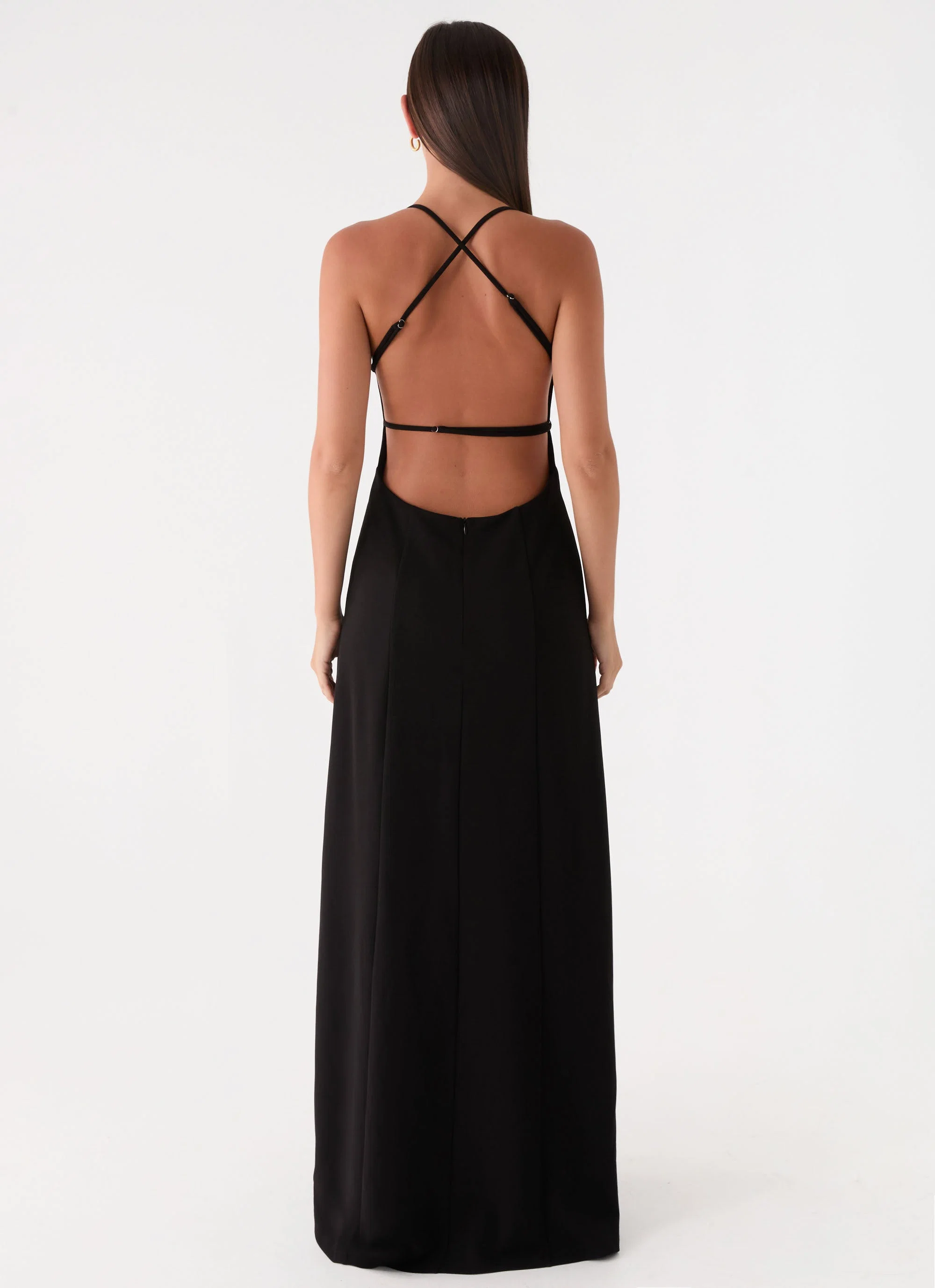 Russian Roulette Maxi Dress - Black