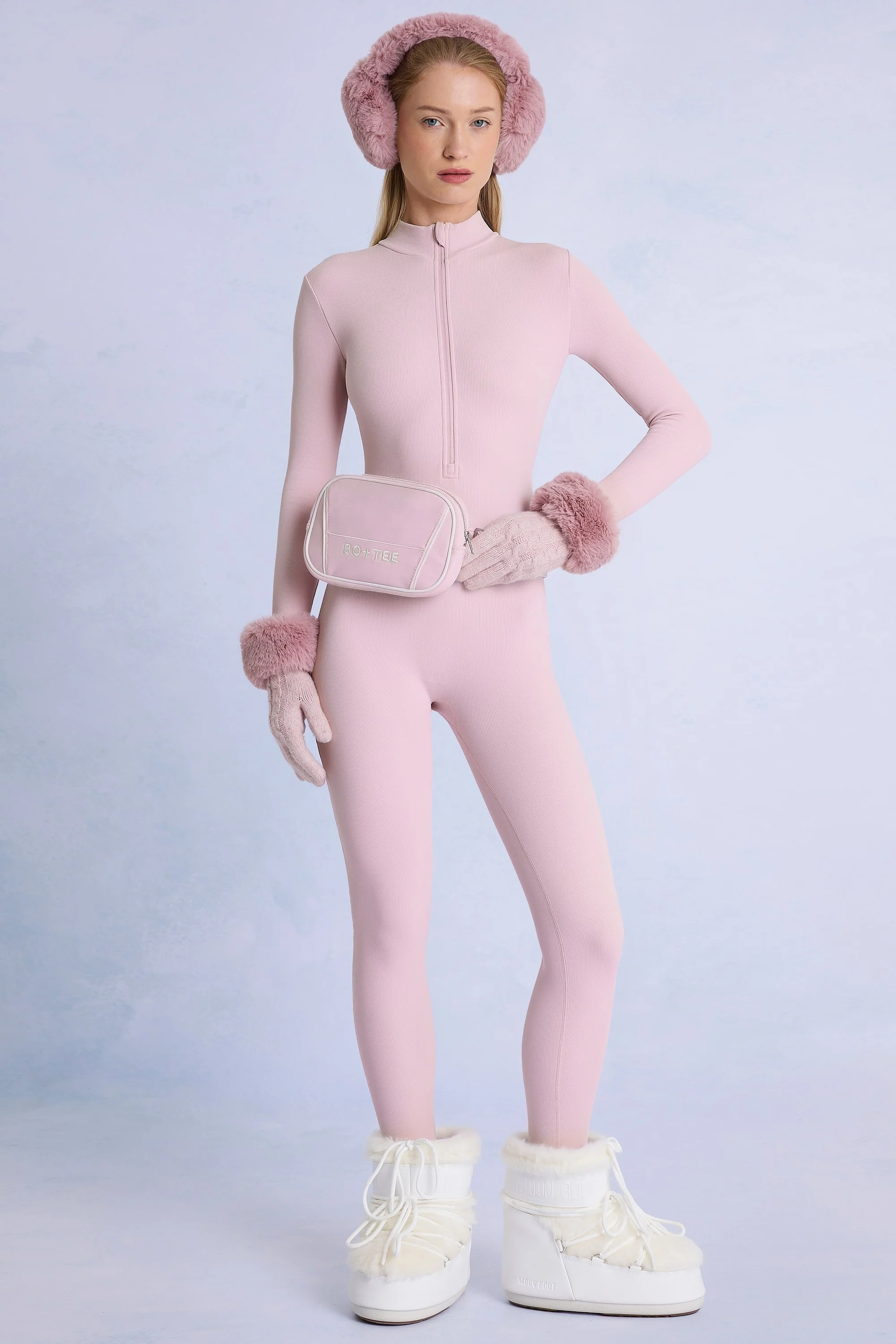Waterproof Multiway Ski Bag in Powder Pink
