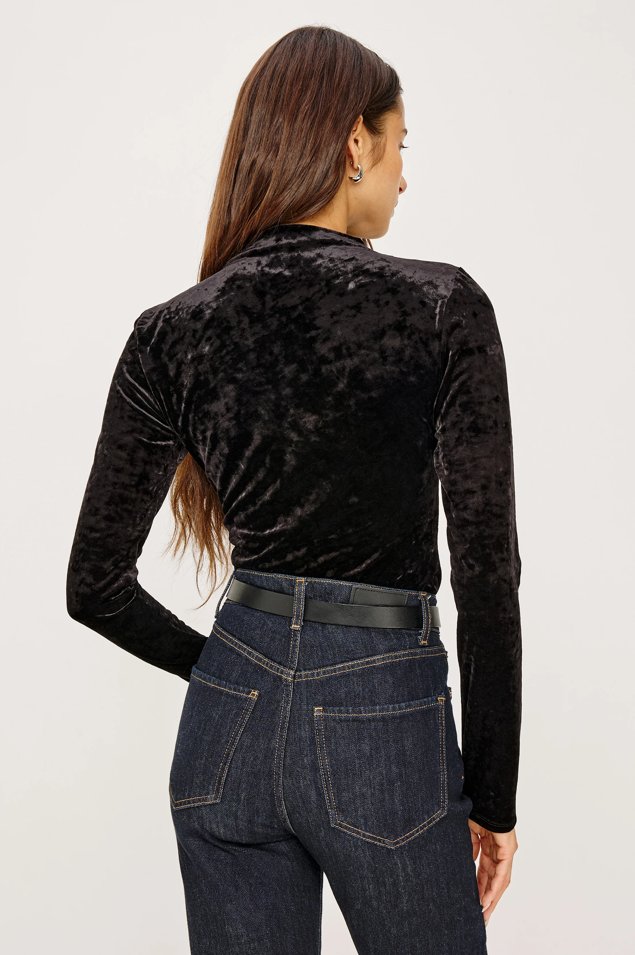 Joelle Top - Black Velvet