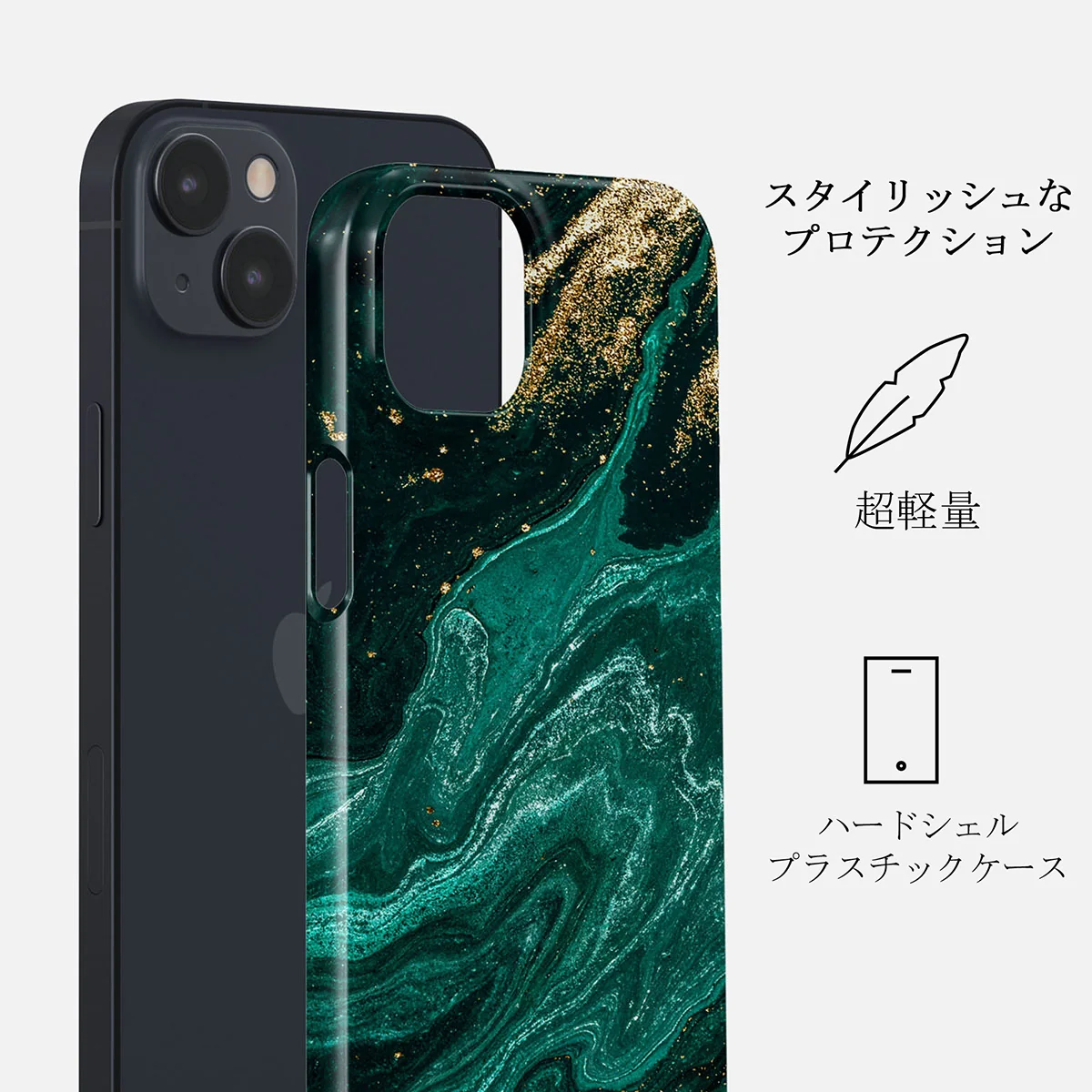 Emerald Pool - Elegant iPhone 14 ケース