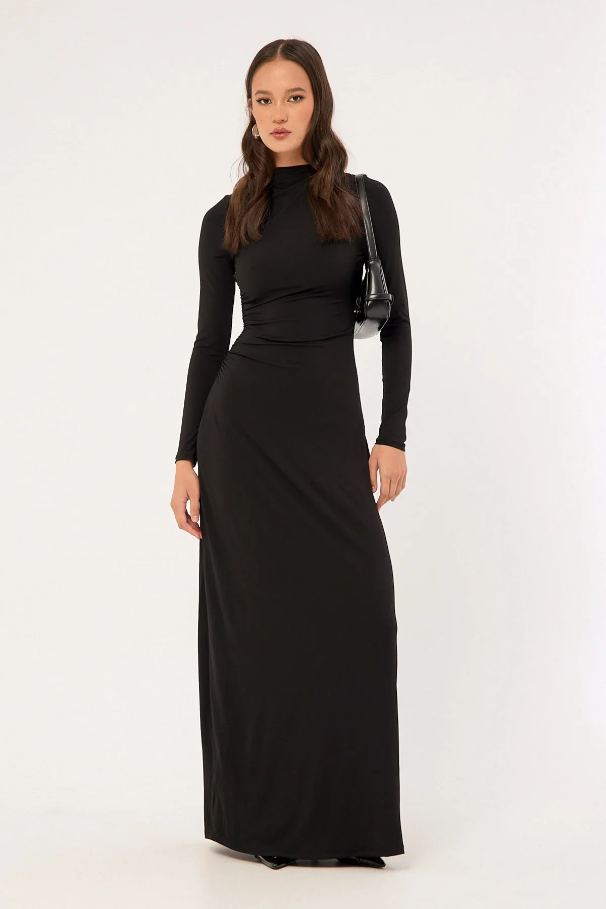 Perfect Stranger Rosie Long Sleeve Maxi Dress Black