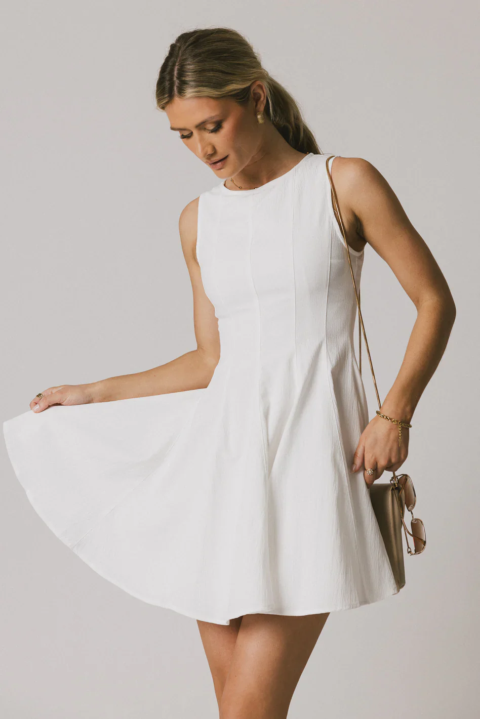 Liora Mini Dress in White