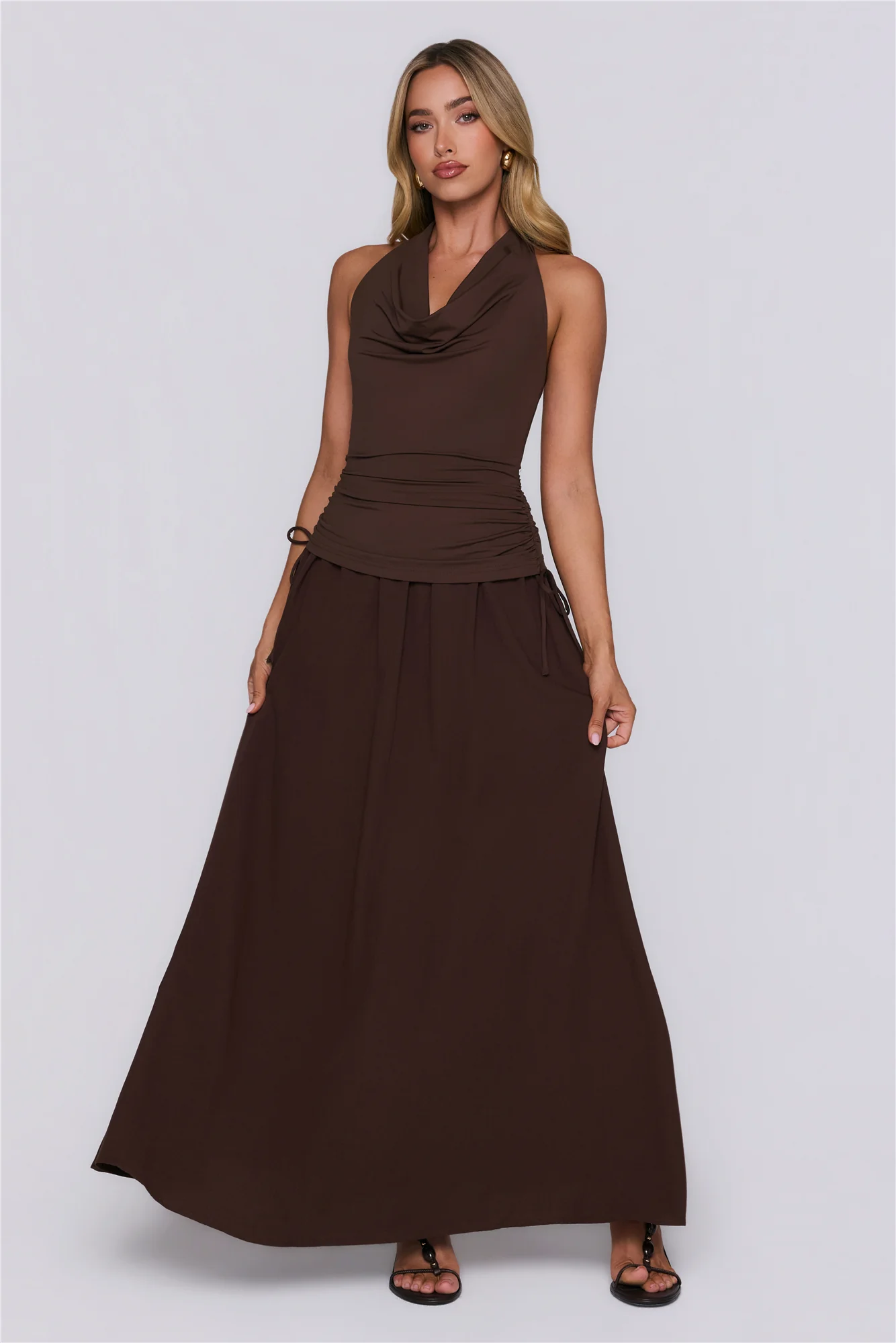 Studio Pretty Maxi Dress Brown