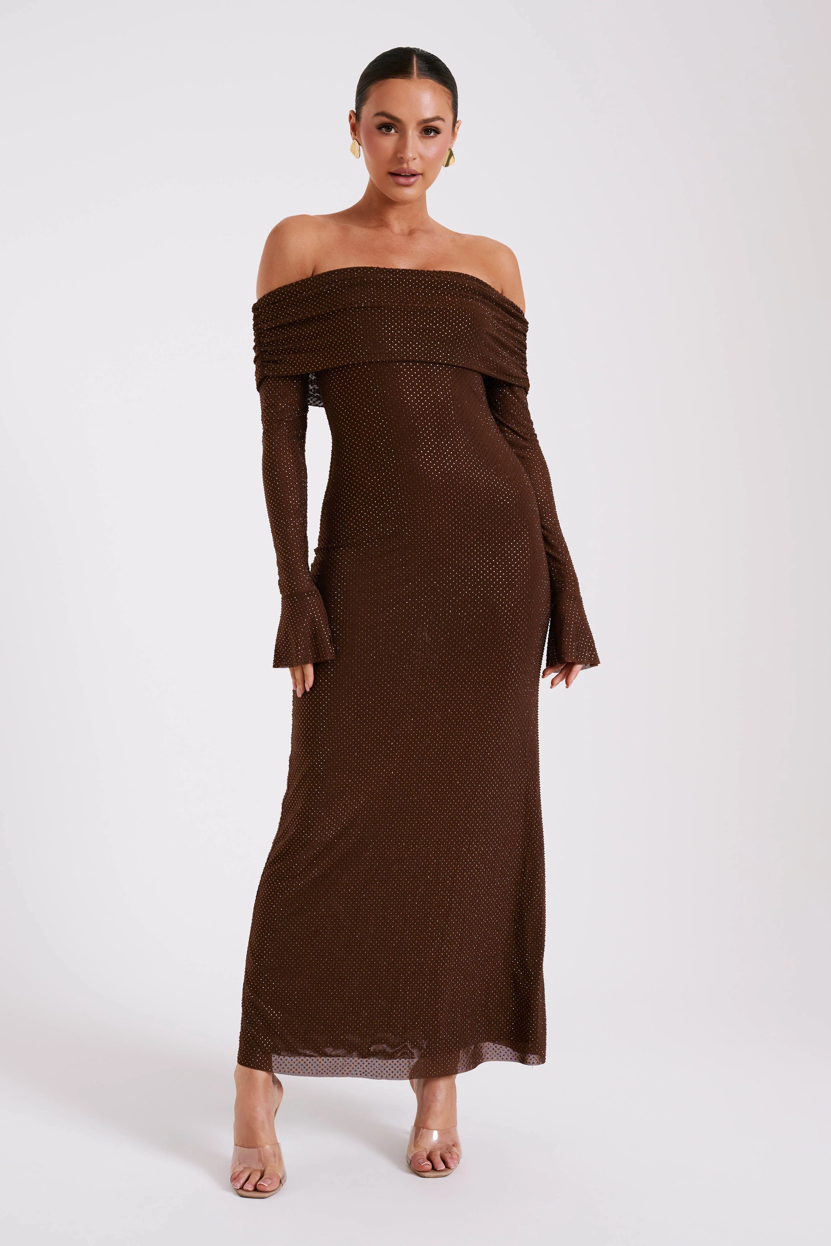 Marcel-Square-Diamante-Maxi-Dress-Chocolate