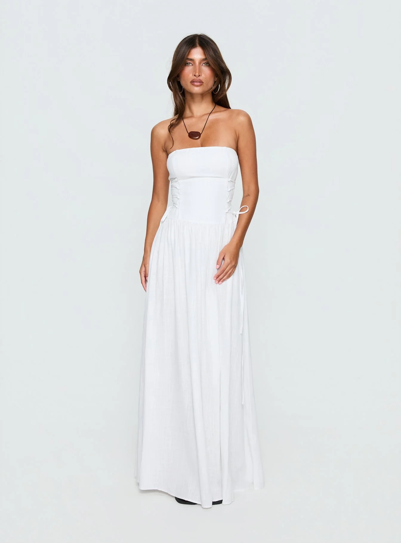 So Far So Good Maxi Dress White - luluinthesky