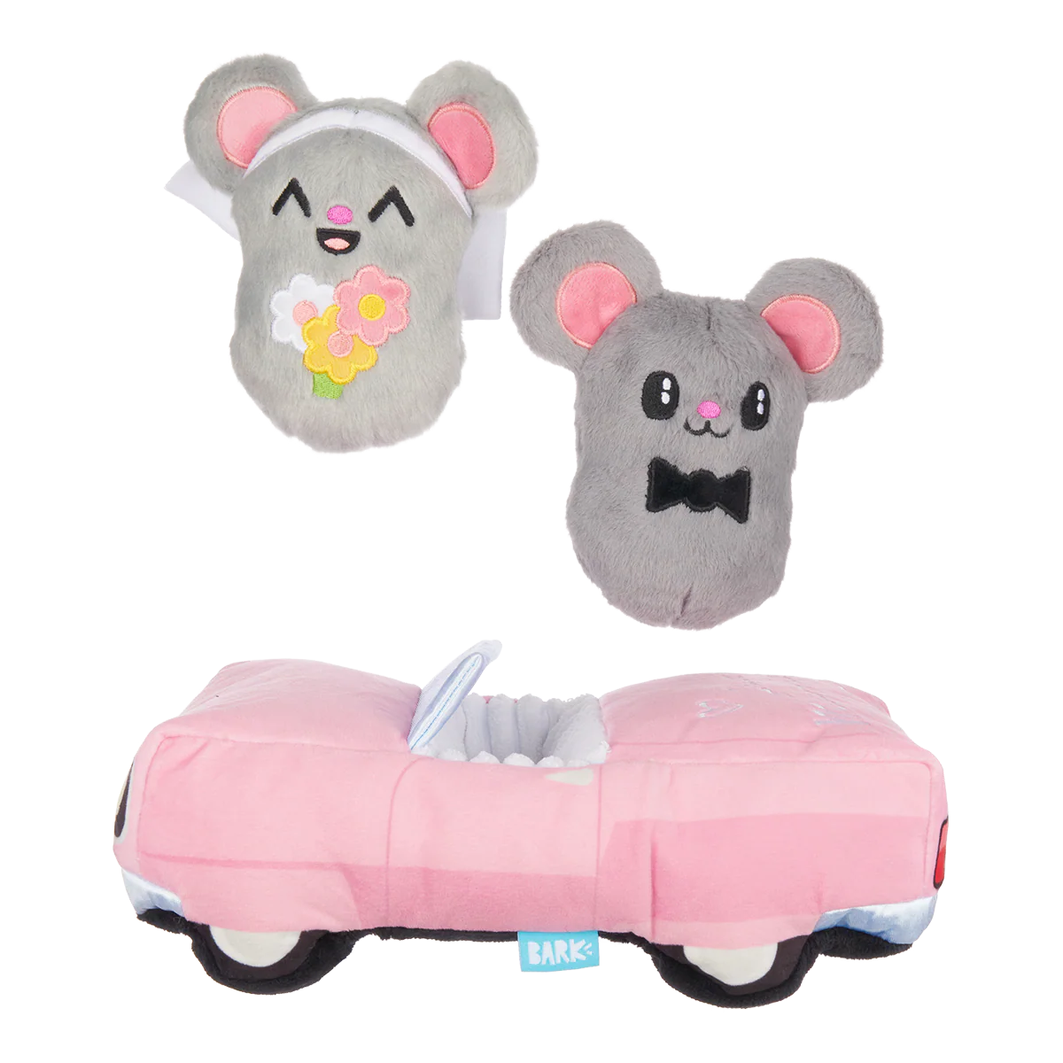 Mister and Mouses Plush Multi-Part Dog Toy
