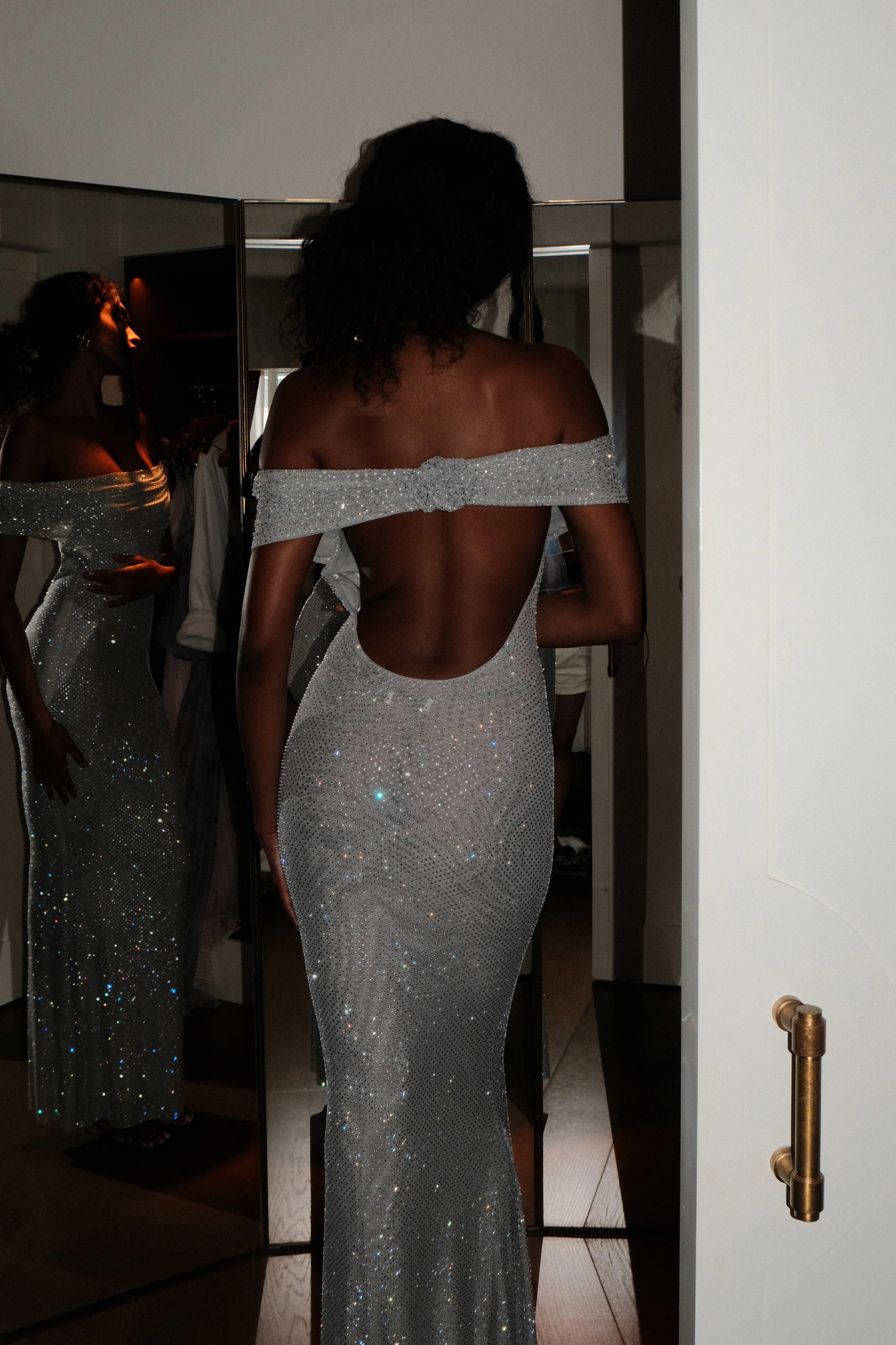 Arna-Off-Shoulder-Diamante-Maxi-Dress-Silver