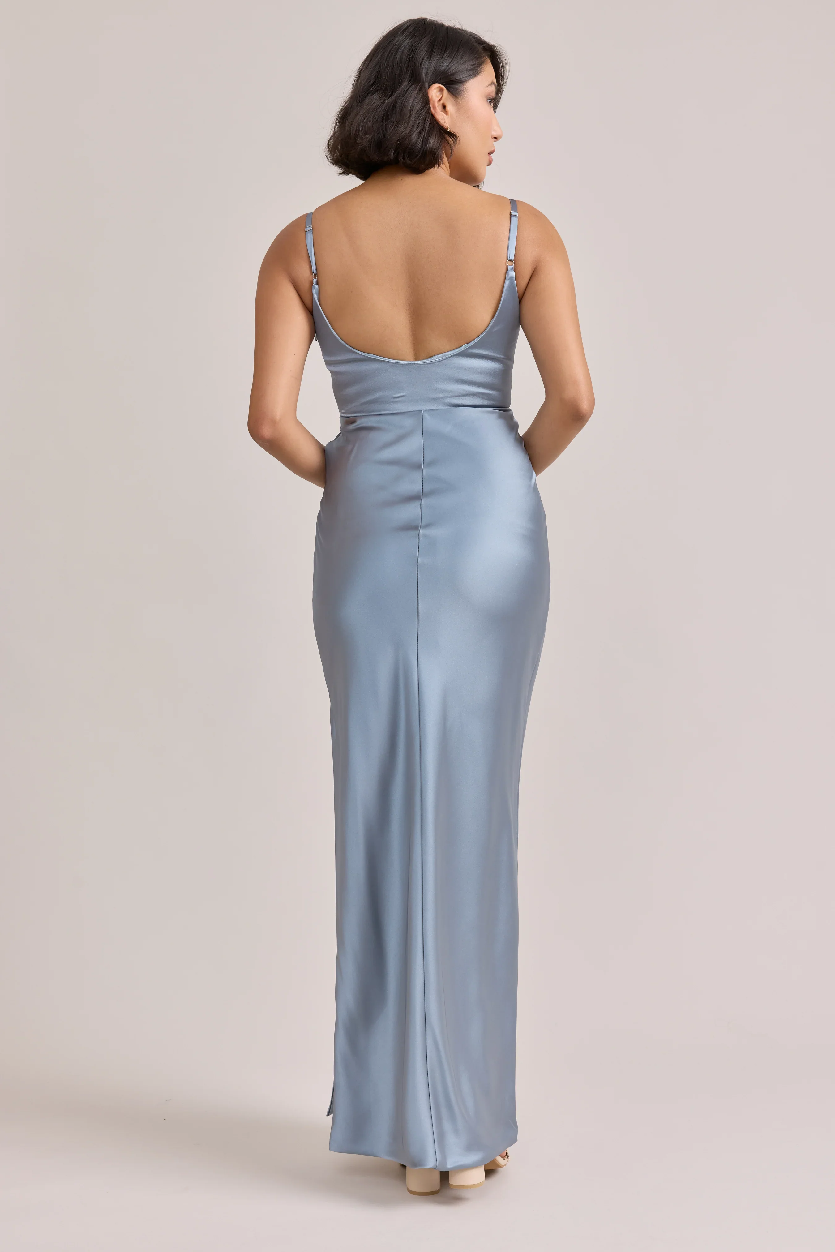 Ellapink Satin Dress | Made To Order