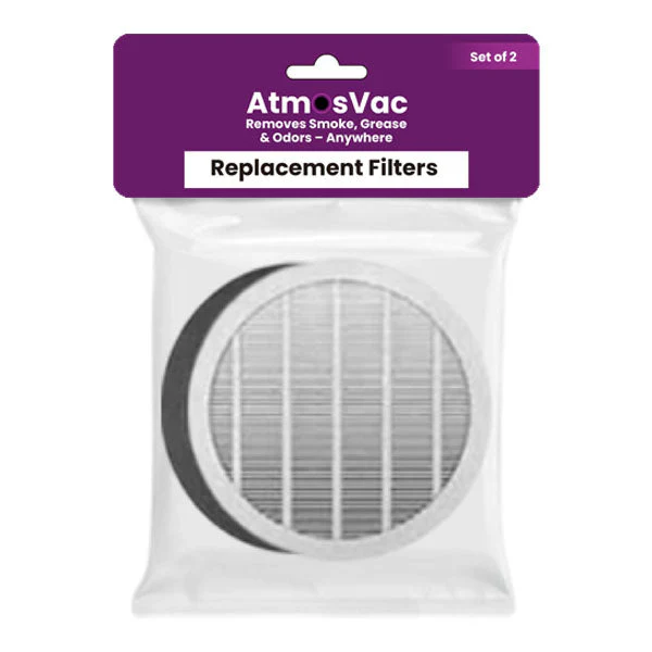 AtmosVac Portable Extractor Fan Replacement Filters (2pk) Oil Filter & Gas Filter