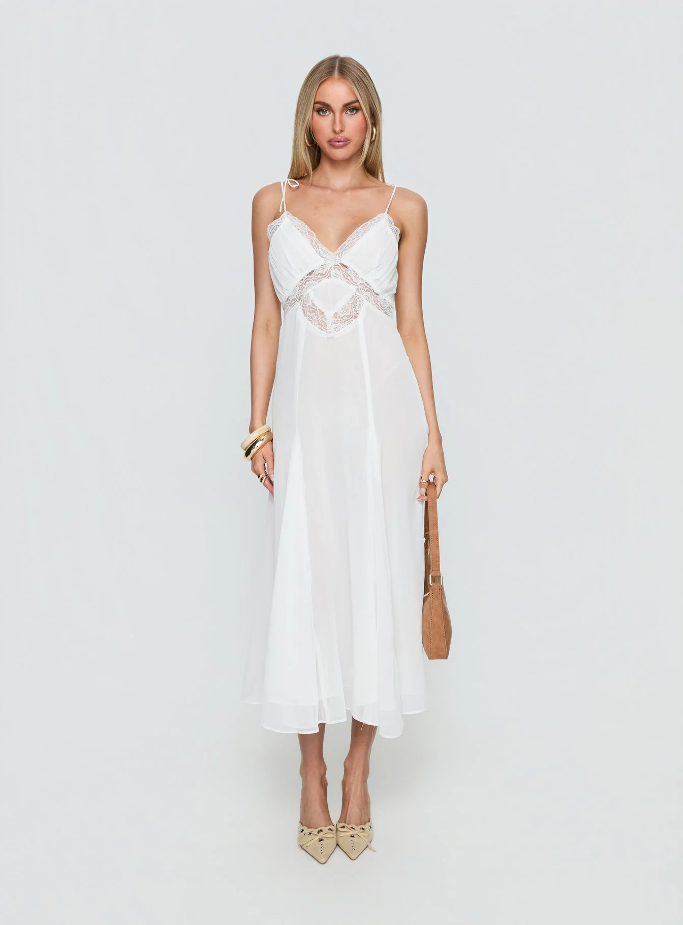 Harmony Midi Dress Pearl
