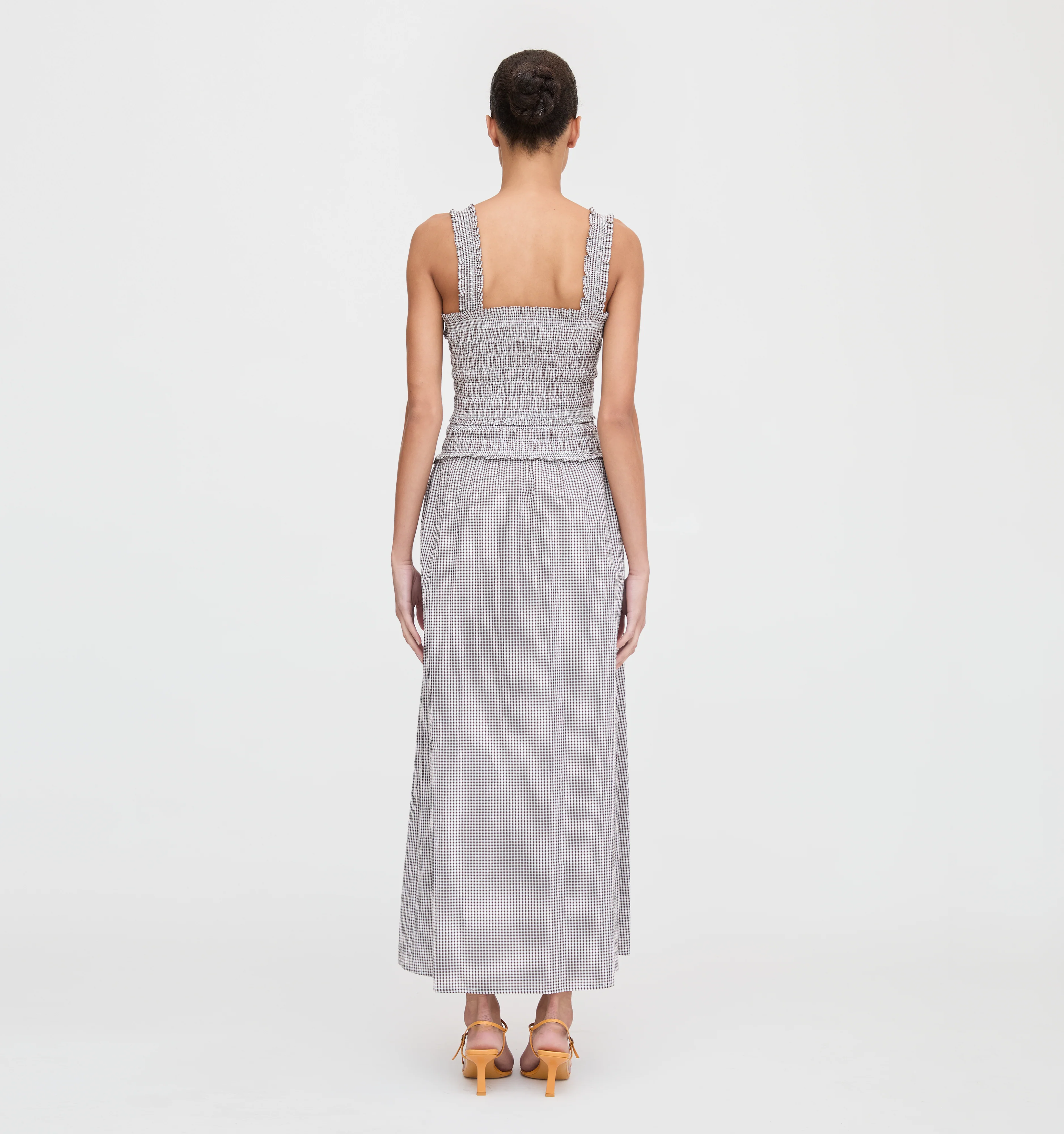 The Azalea Maxi Nap Dress - Chocolate Gingham