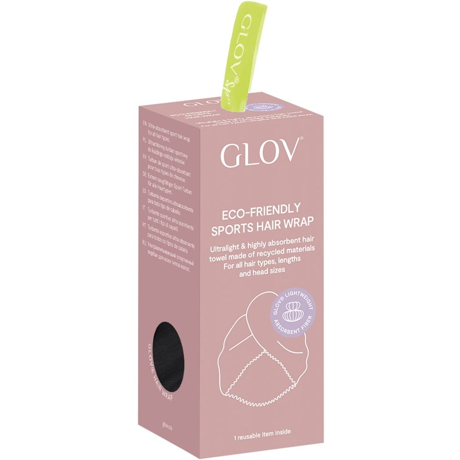 GLOV Sportowy turban do włosów Hair Wrap Sport Black