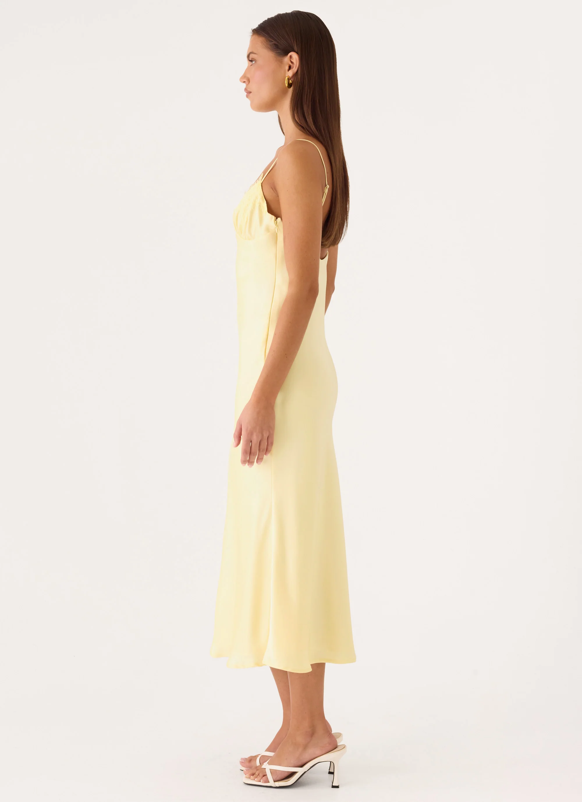 Lisette Midi Dress - Yellow