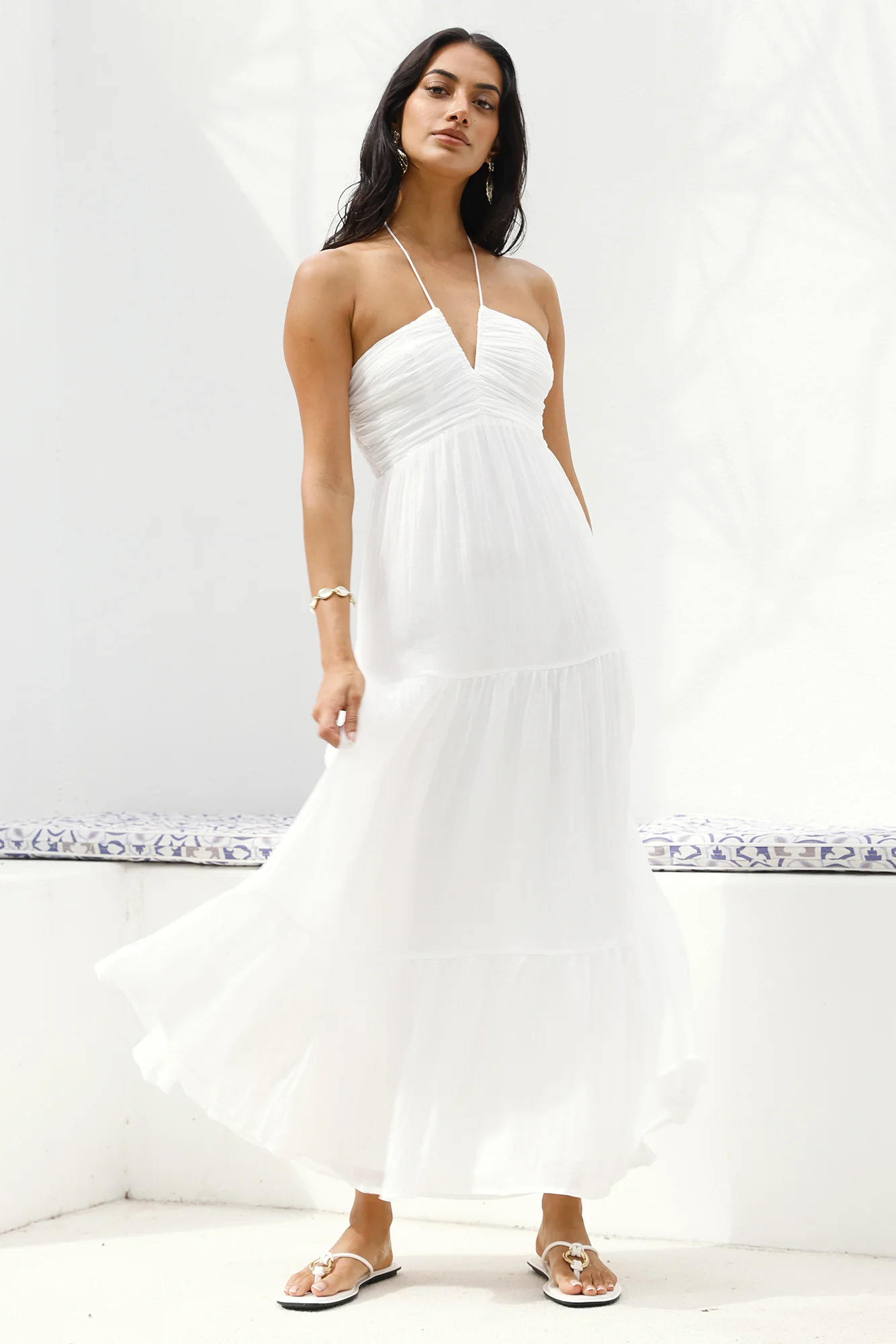 Adorations Maxi Dress White