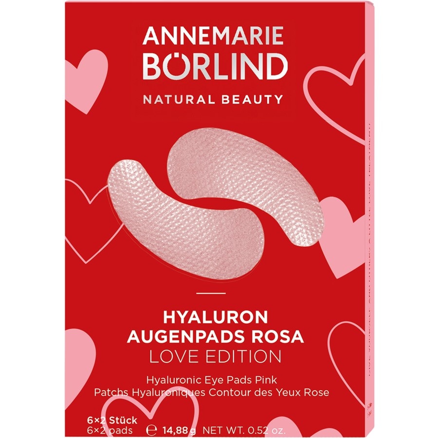 ANNEMARIE BÖRLIND Pielęgnacja oczu Hialuronowe płatki pod oczy Pink - Love Edition