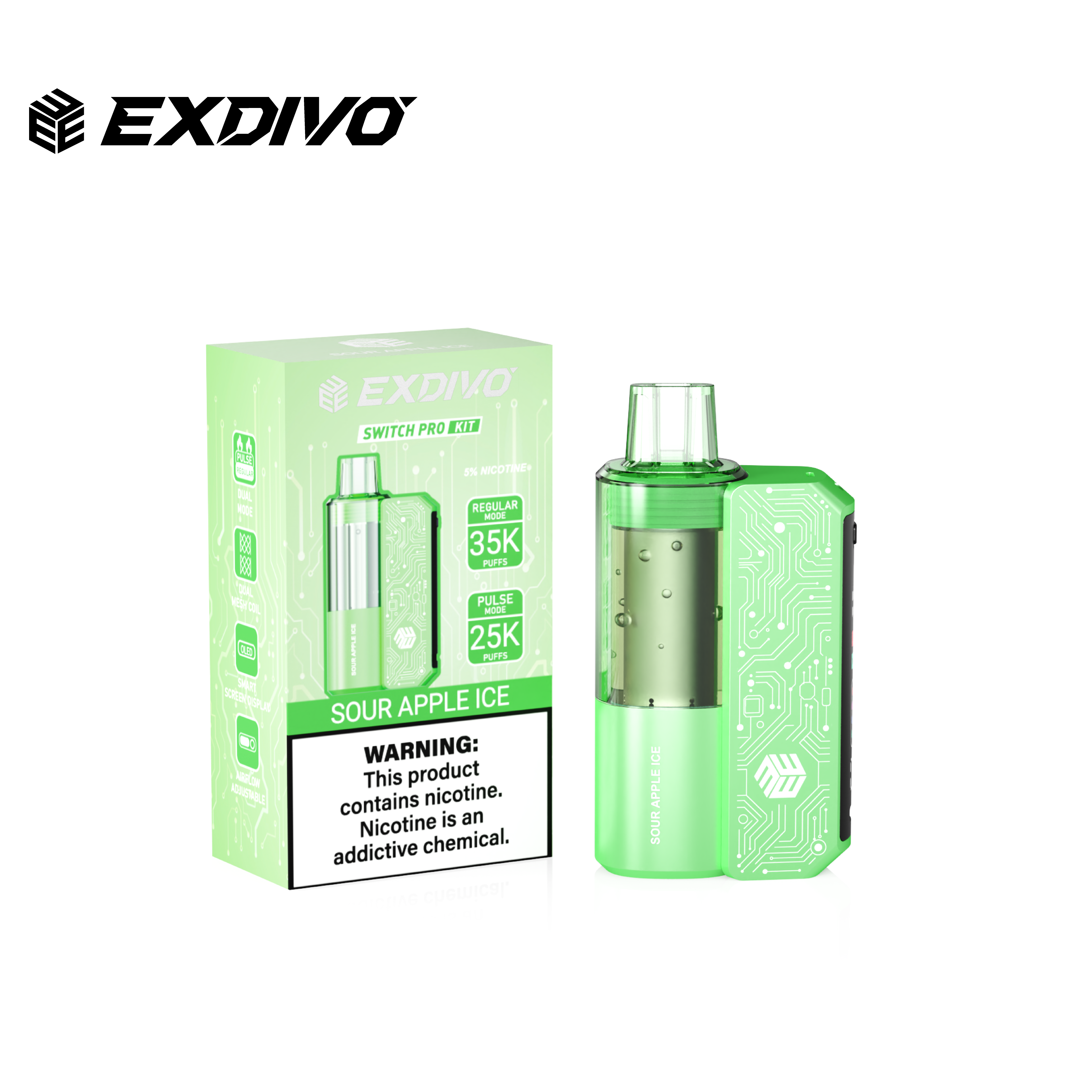 EXDIVO Bright Mirror 35000 Puffs