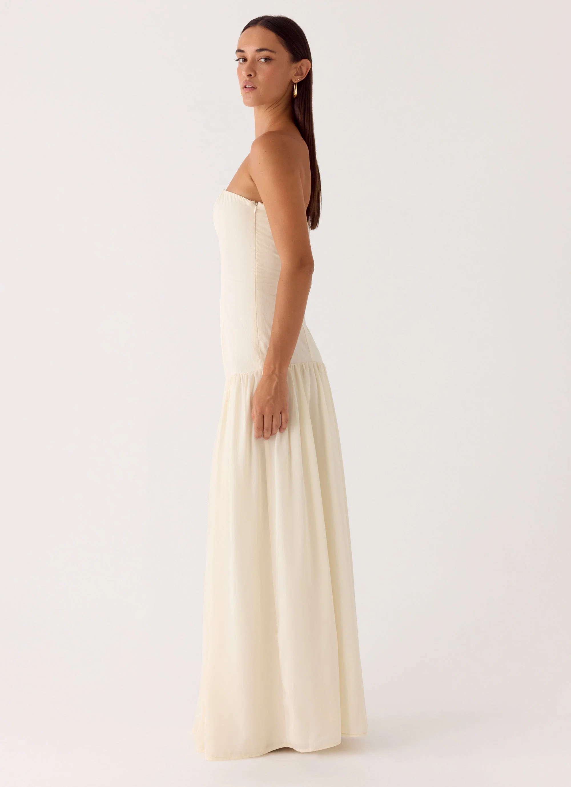 Slowing Tide Maxi Dress - Ivory