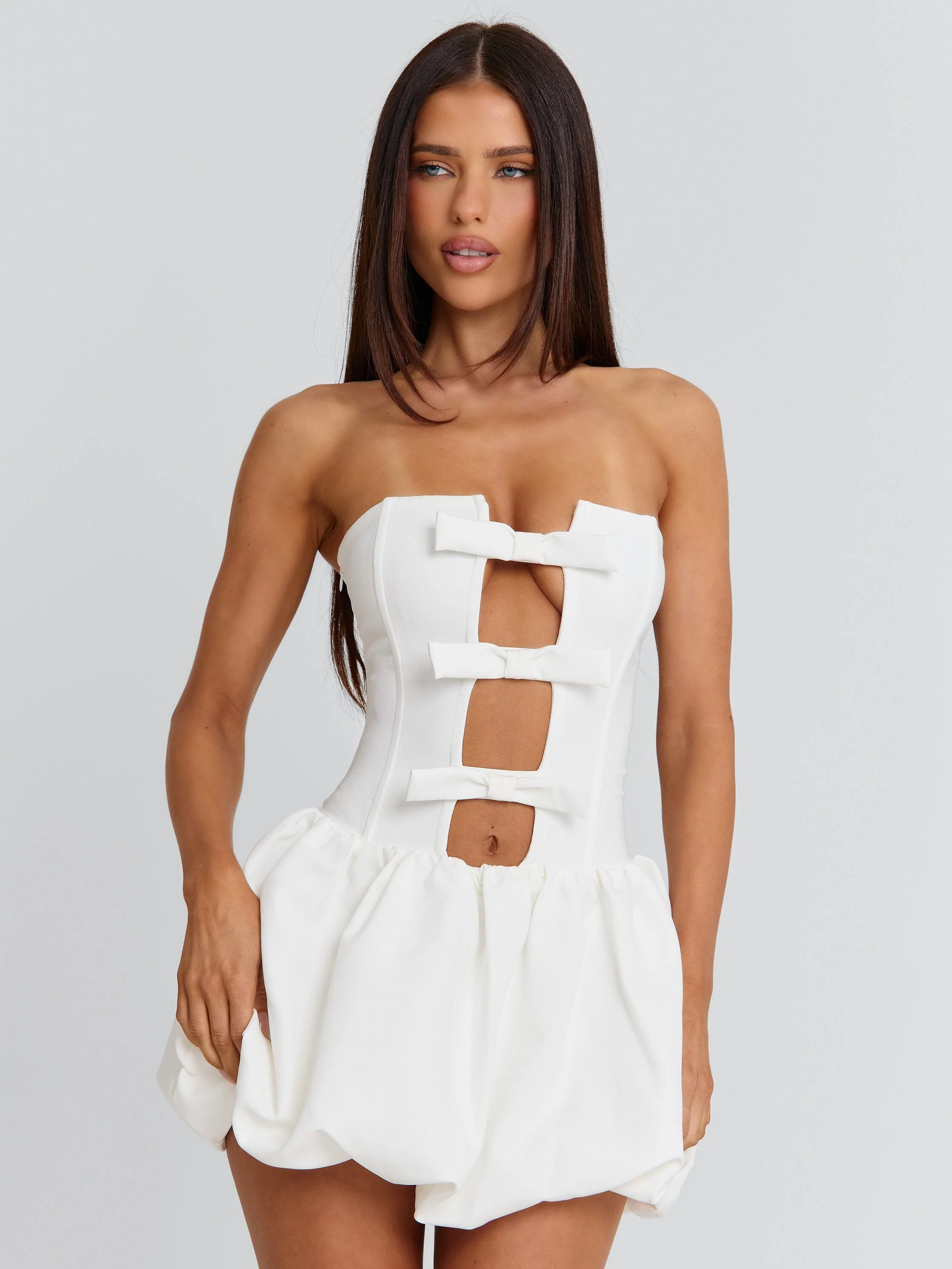 Athenia Mini Dress White