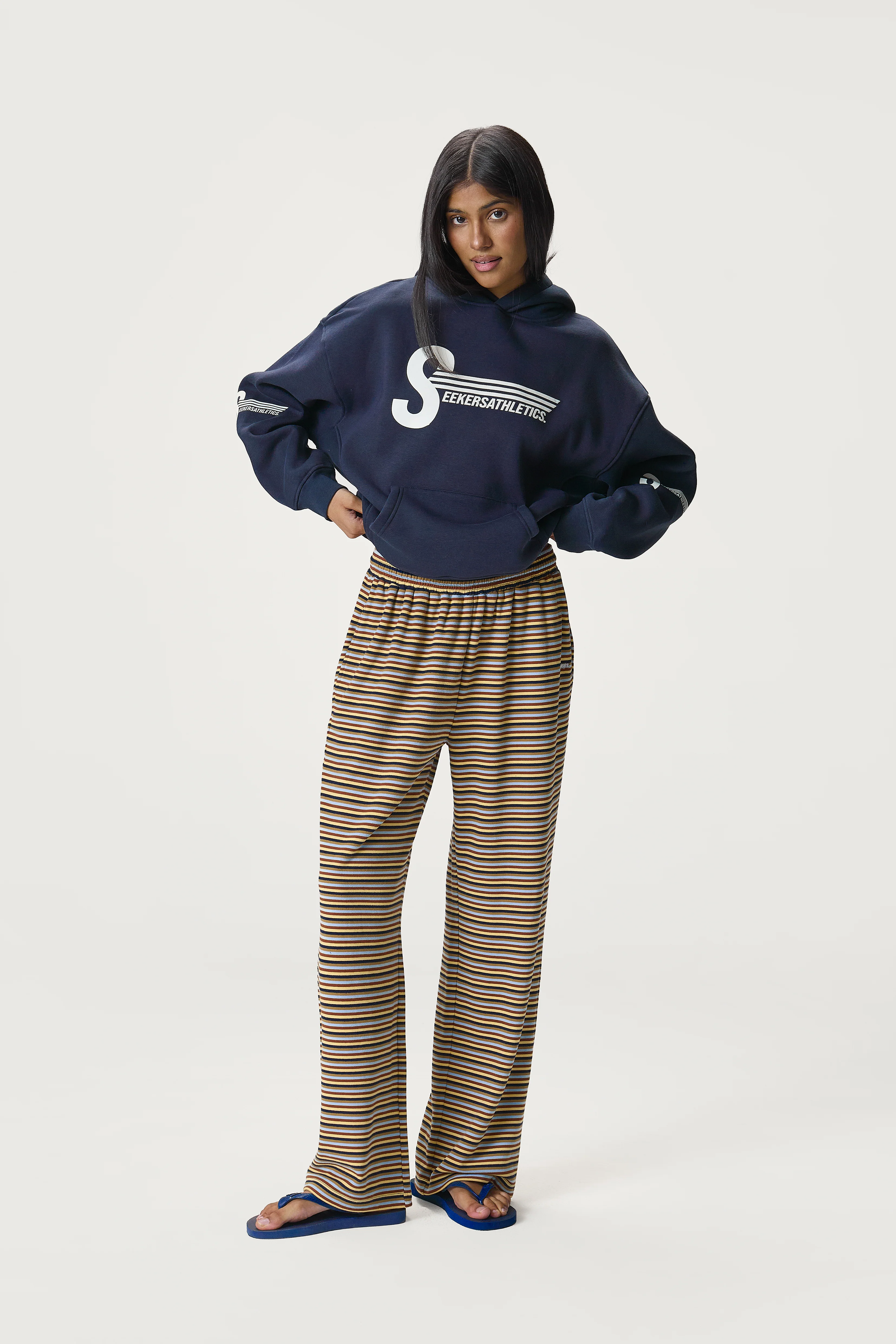 Seekers Athletics Hoodie in Navy