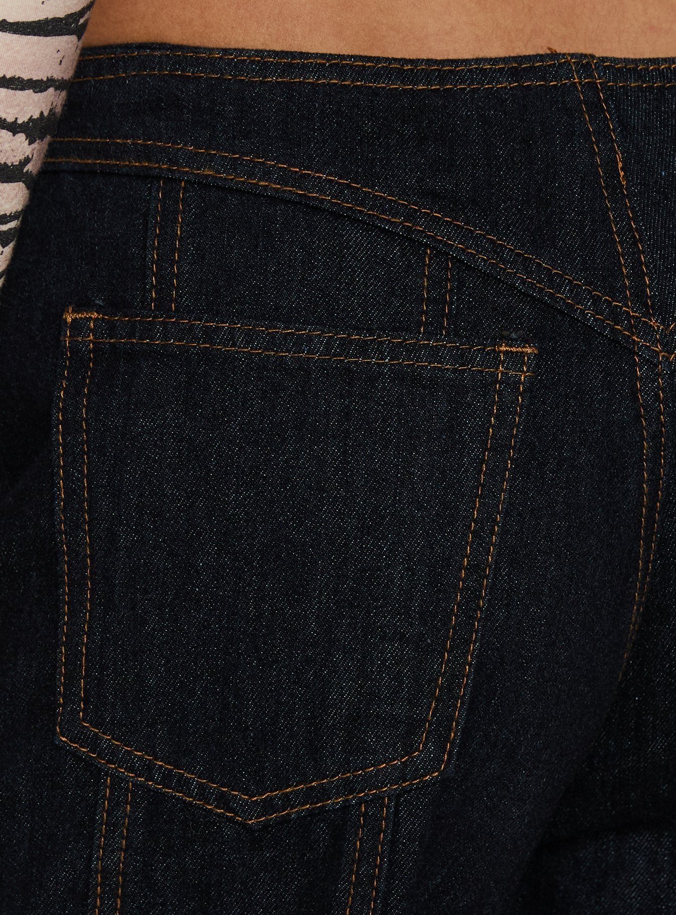 Daydream Tie Up Jeans Dark Denim