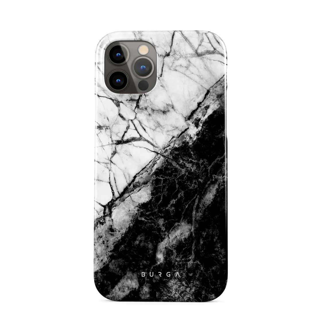 Fatal Contradiction - Black & White Marble iPhone 12 Pro Max ケース