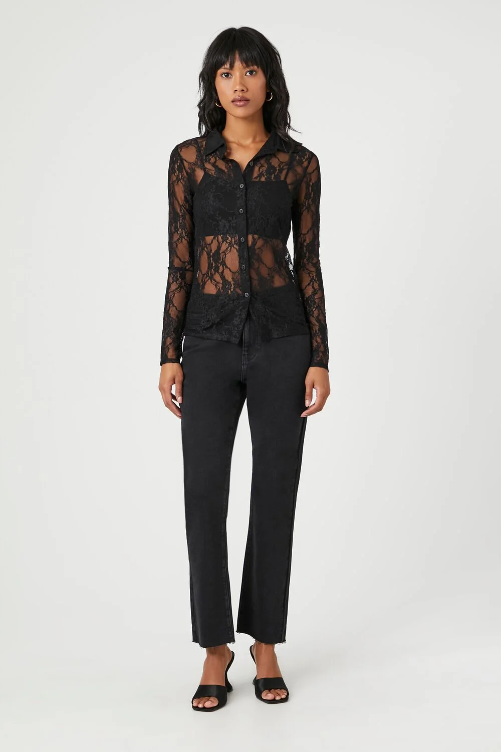 Sheer Lace Shirt