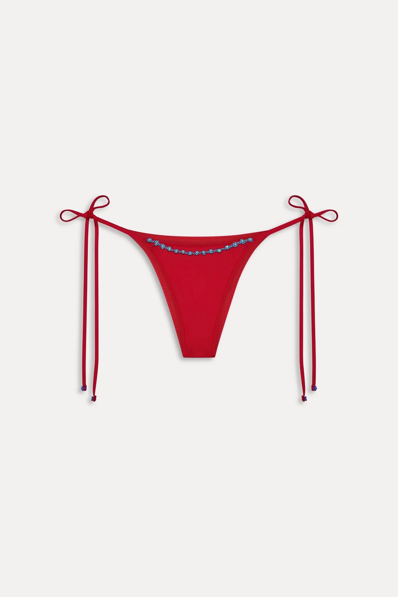 Mackenzie Beaded Cheeky Bikini Bottom - Havana
