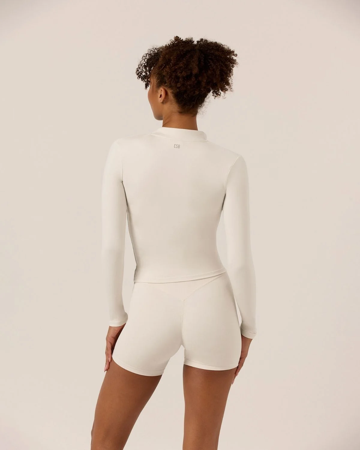 Serenity Longline Zip Up Jacket | Vanilla