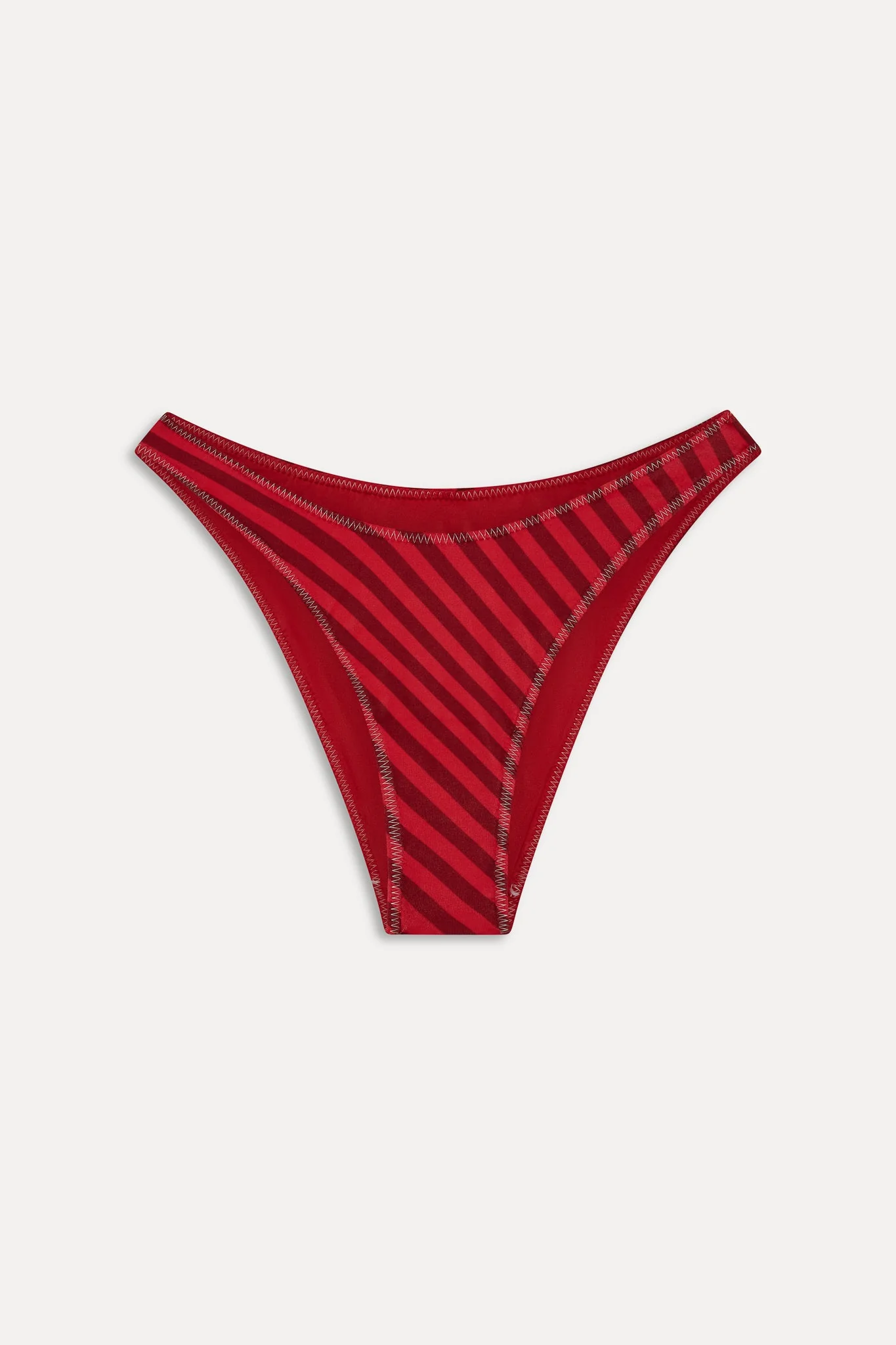 x JENNIE Dove Satin Bikini Bottom - Spring Stripe