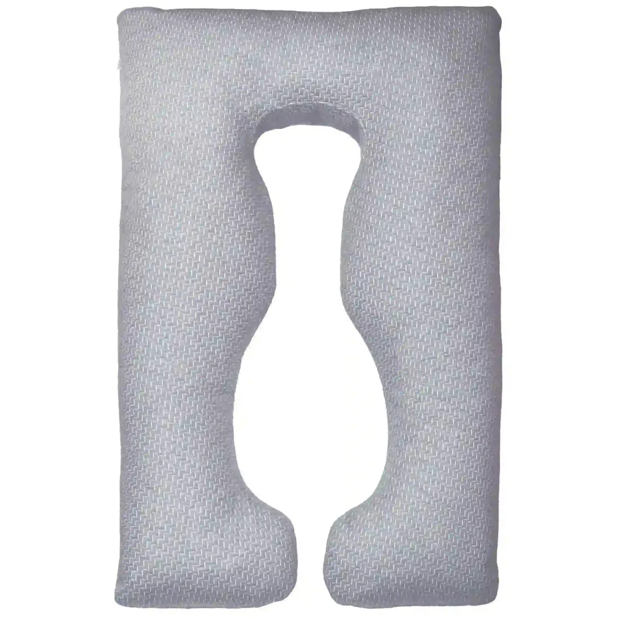 Moon Bamboo Full Body Pregnancy Pillow U-Shaped (Grey)