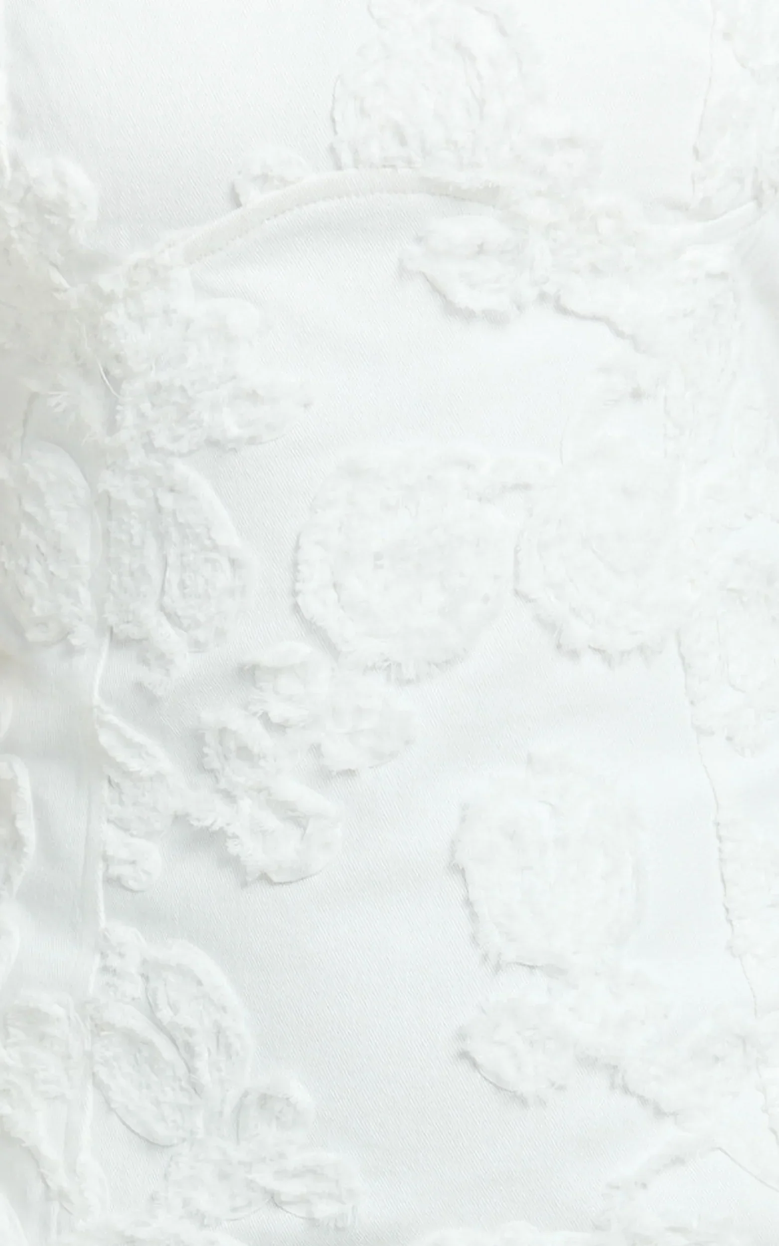 Tara Mini Dress - Embroidered Panel A Line Dress in White