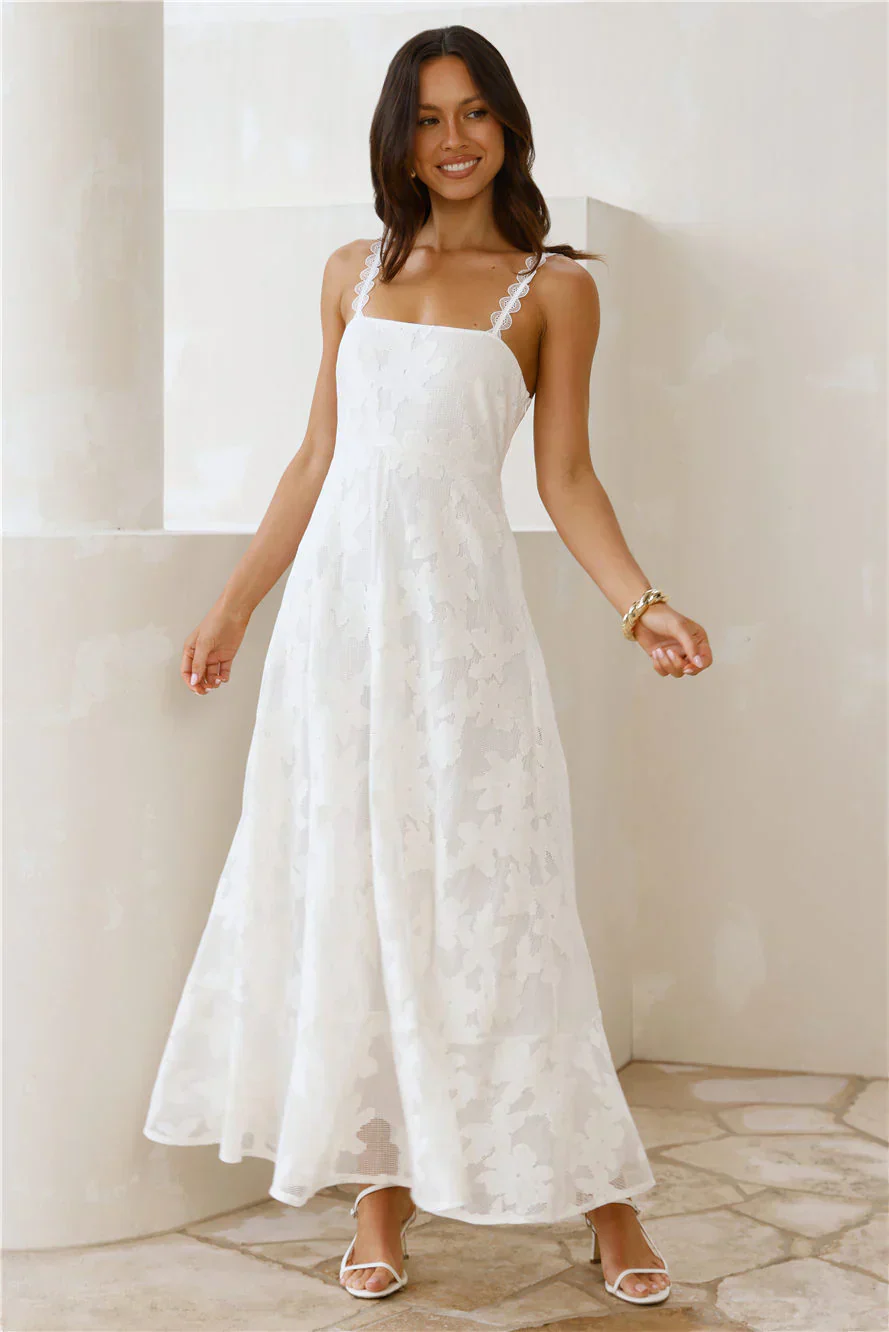 Soft Blossom Maxi Dress - luluinthesky