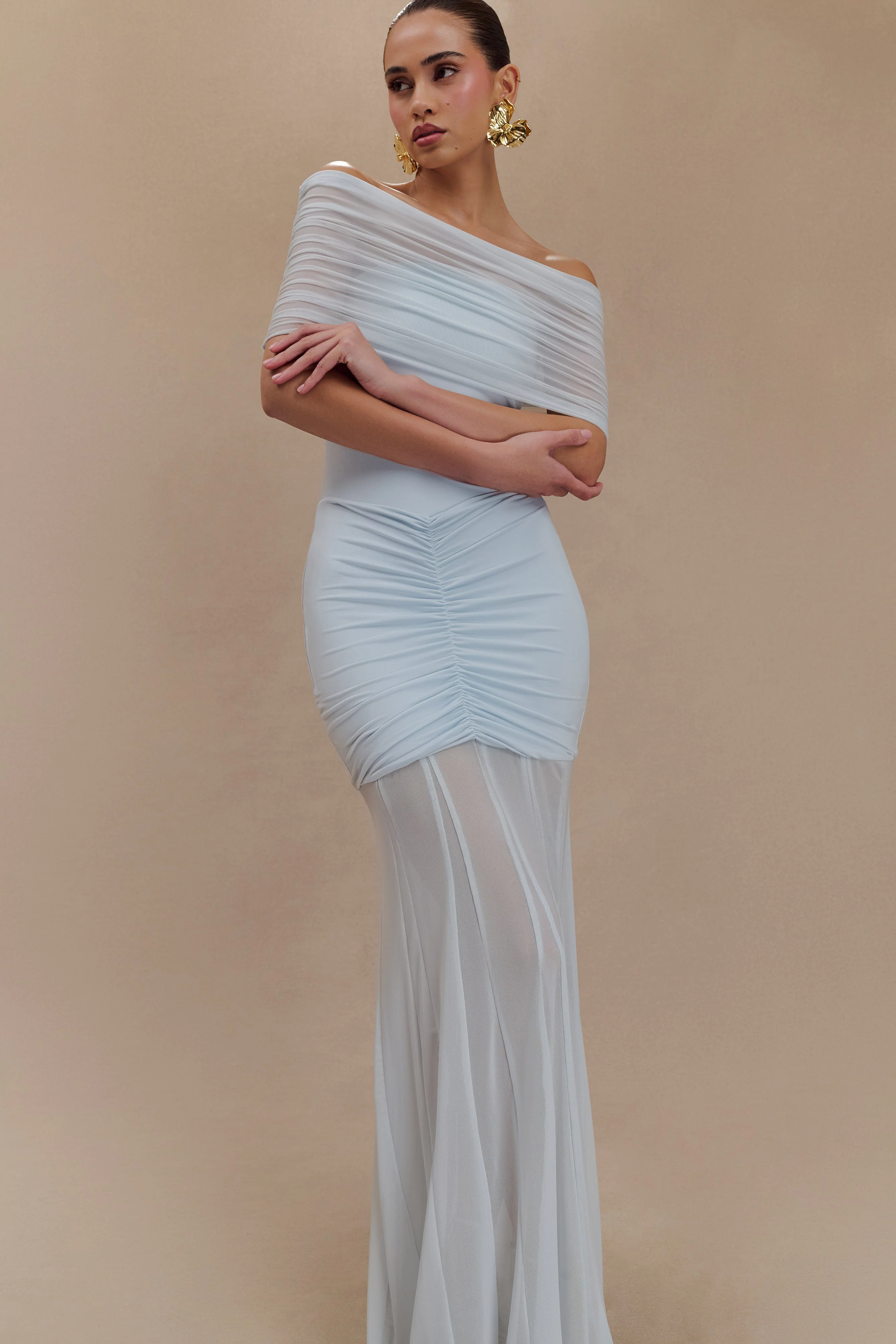 Caspian-Slinky-And-Mesh-Off-Shoulder-Maxi-Dress-Pale-Blue
