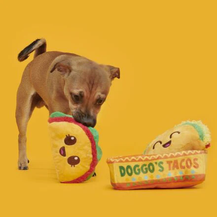 Doggo'S Tacos Plush Multi-Part Dog Toy