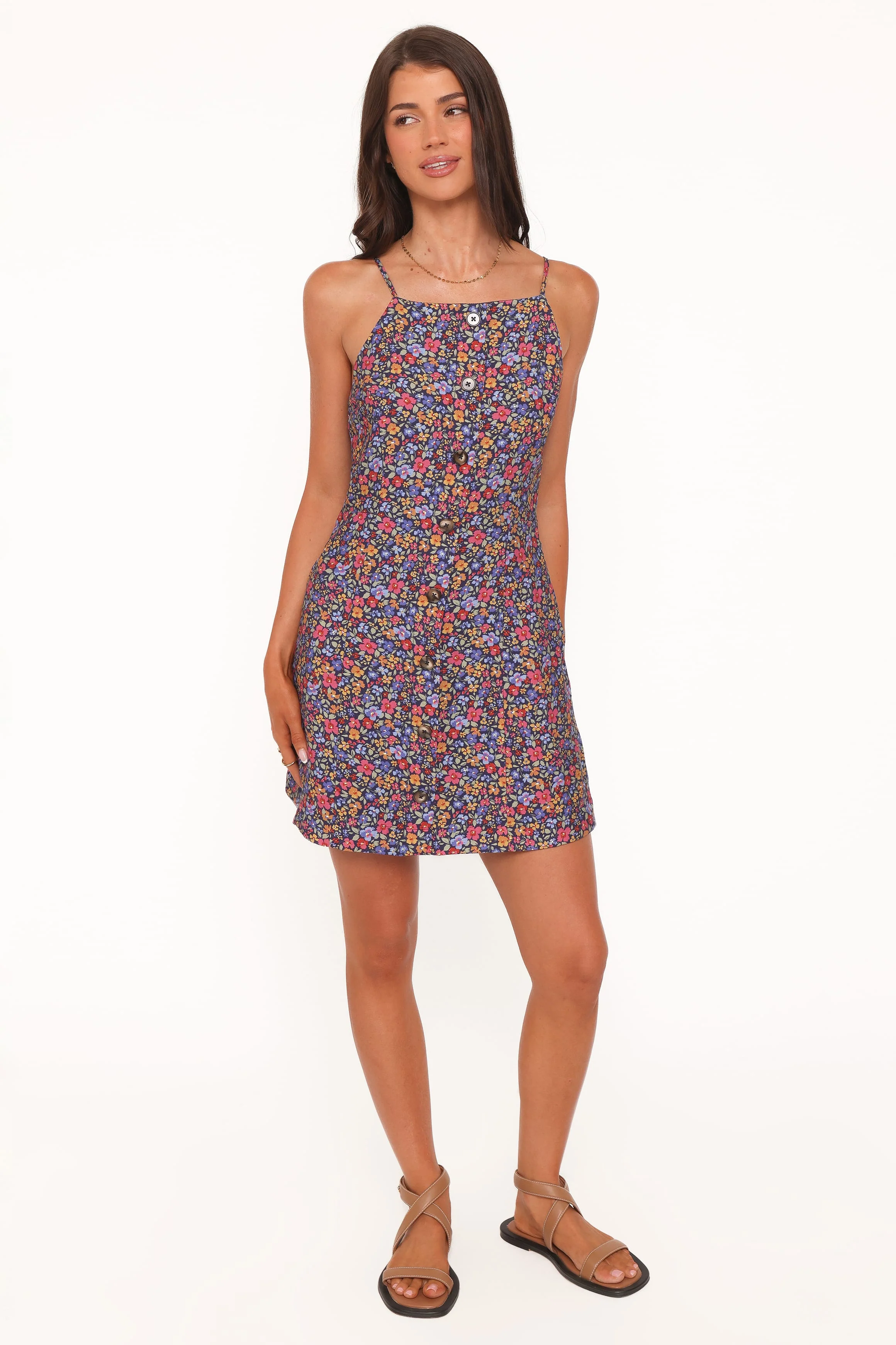 Lindsay Mini Dress - Blue Denim Ditsy