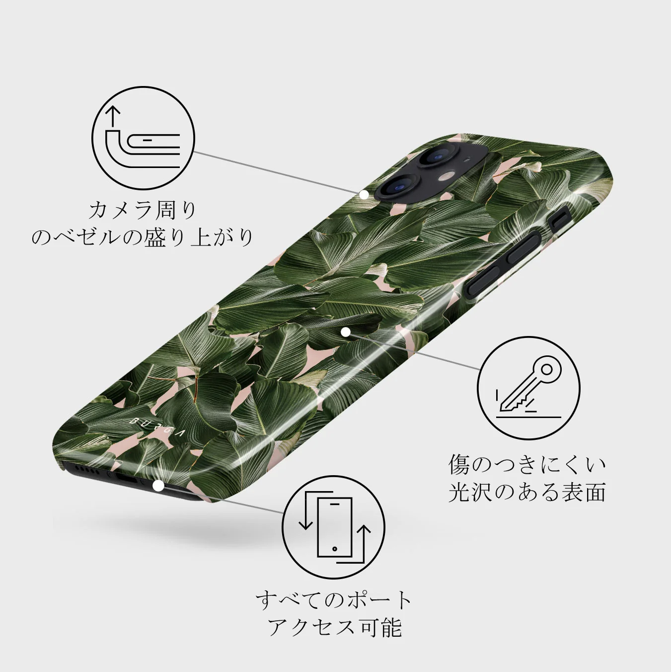 So Lush - Bannana Leaves iPhone 12 ケース