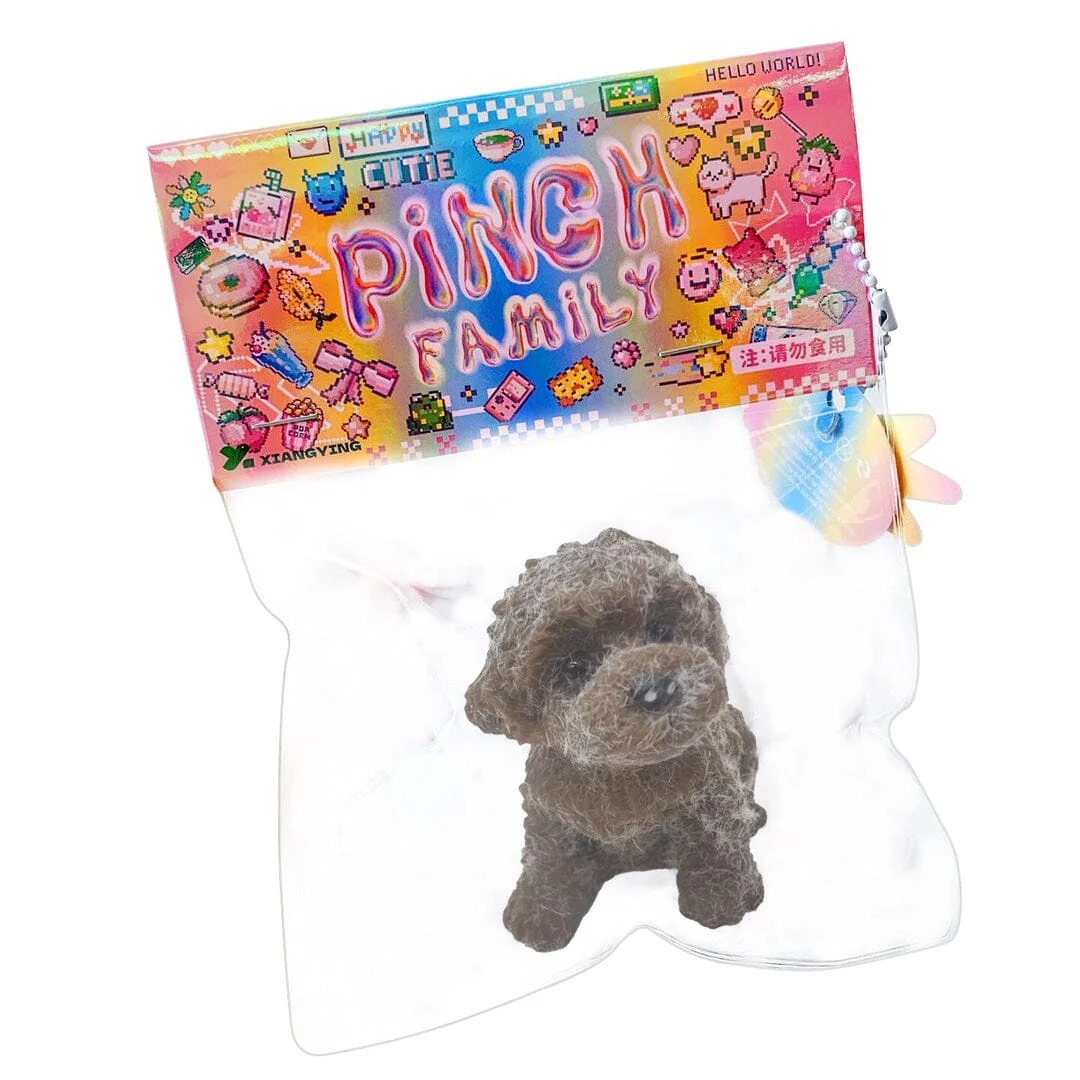 Pinch Family: Taba Squishies® Chocolate Brown Dog Fidget