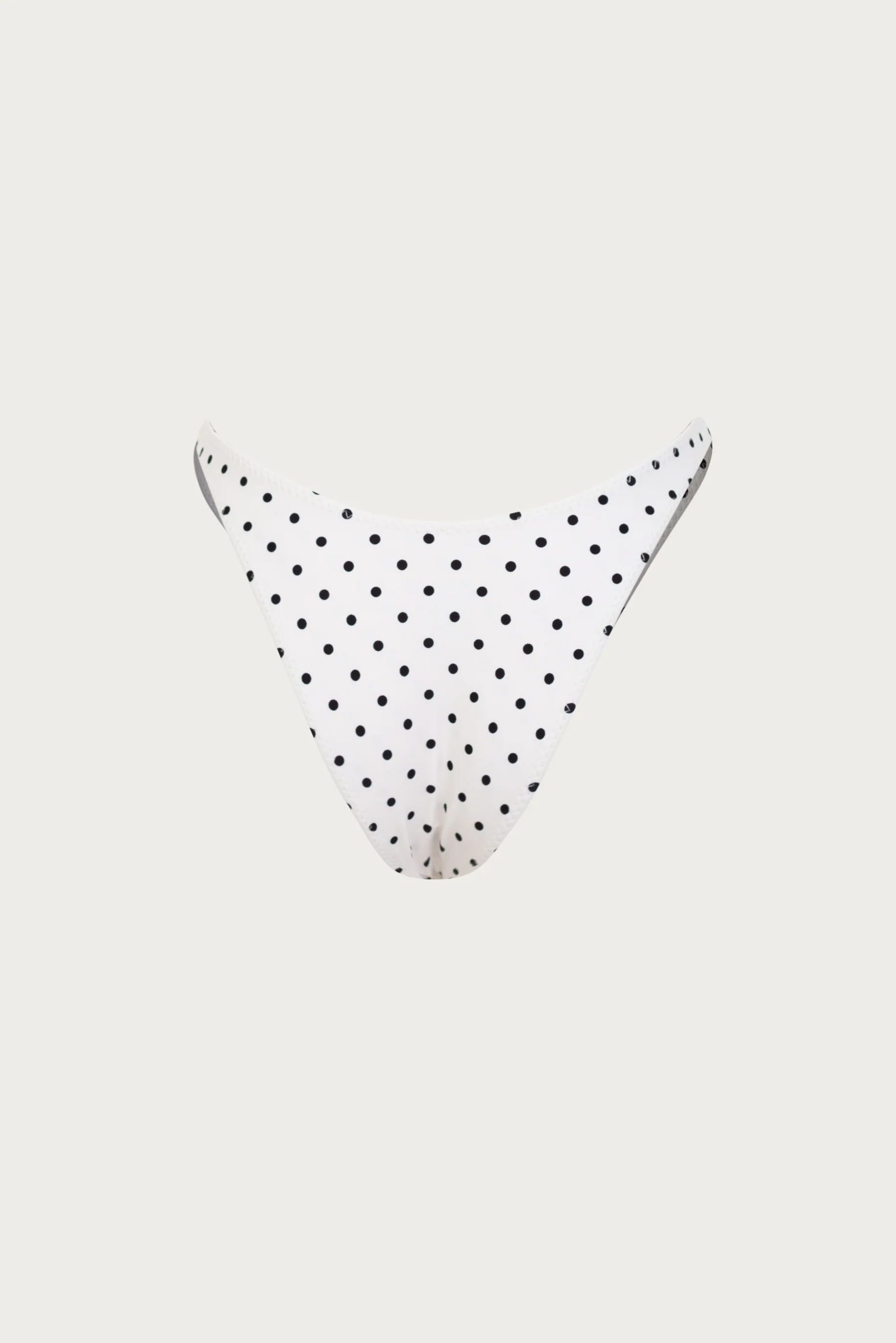 90s Bottom (Cream Black Polka Dot) - luluinthesky
