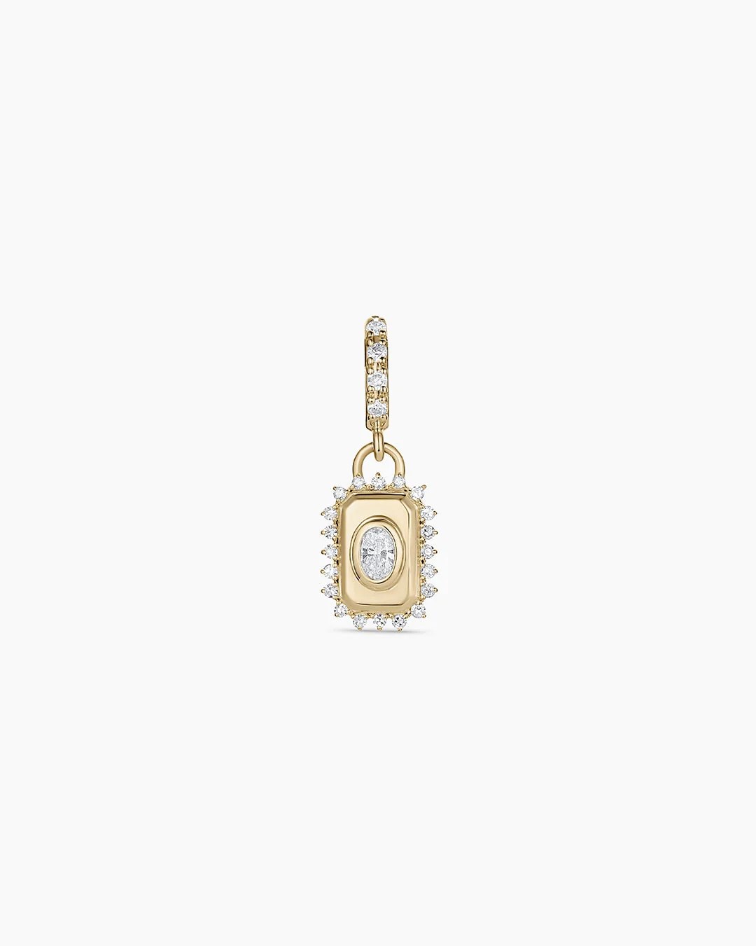 14K Lab Grown Diamond Tag Charm