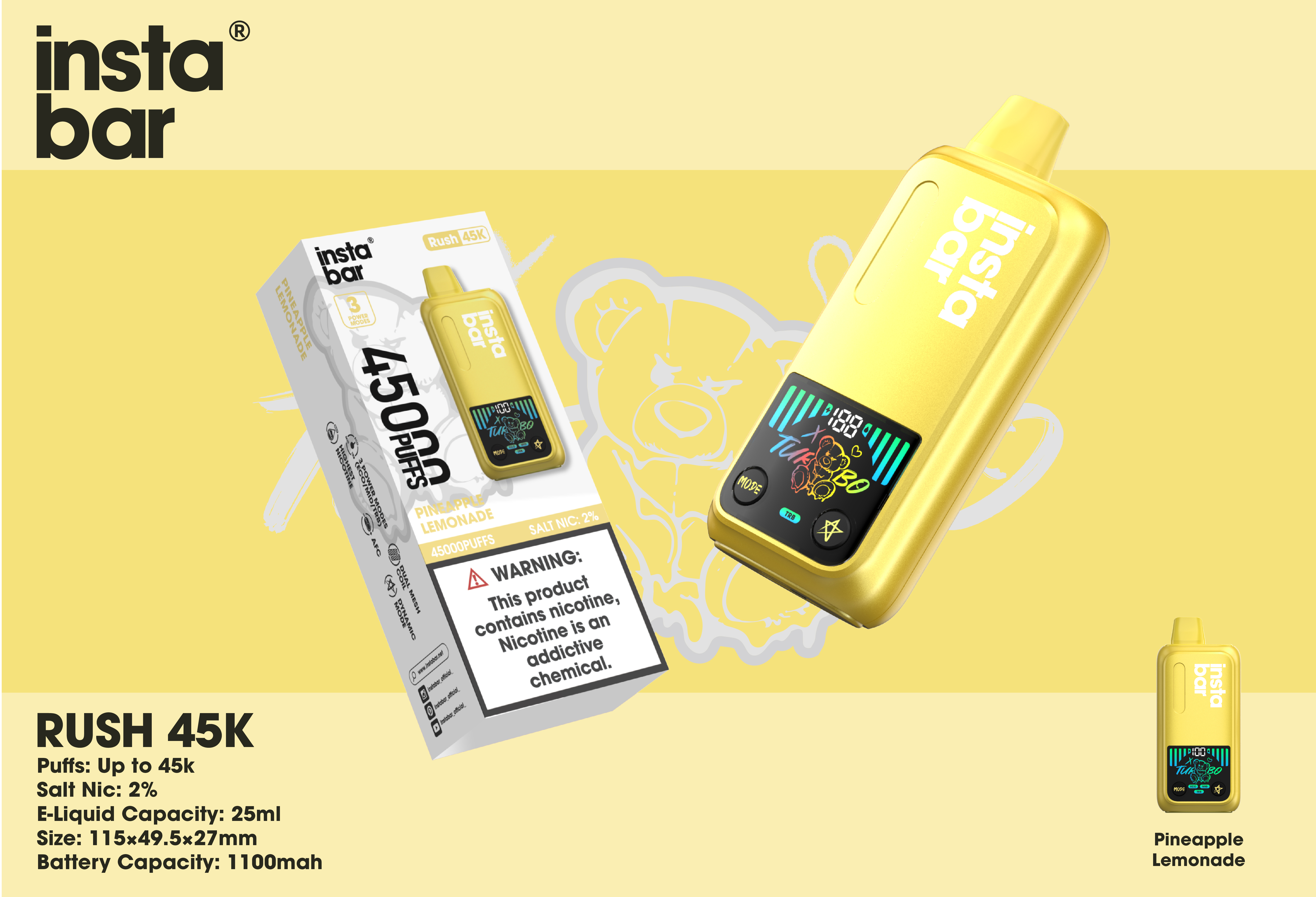 Instabar Rush 45K - mogicvape.pl