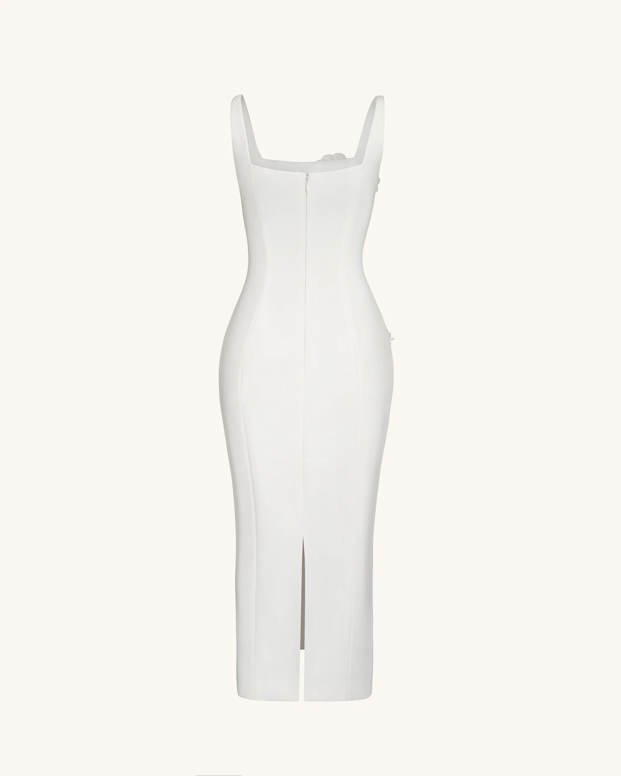 Garden Grace Sheath Dress - White - FASHION NOB