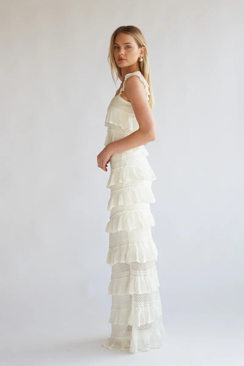 Colette Crochet Top and Maxi Skirt Set