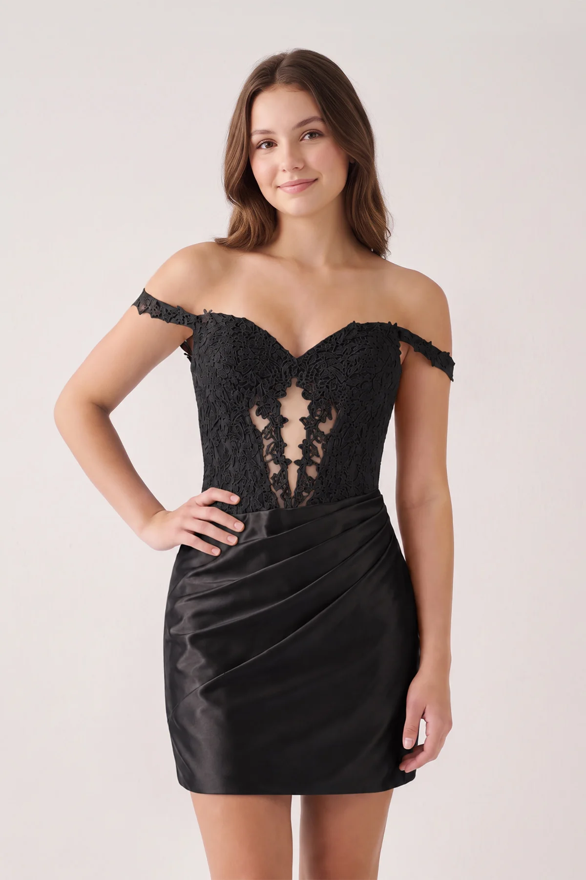 Yellow Off The Shoulder Bodycon Satin Pleated Homecoming Dresses With Appliques