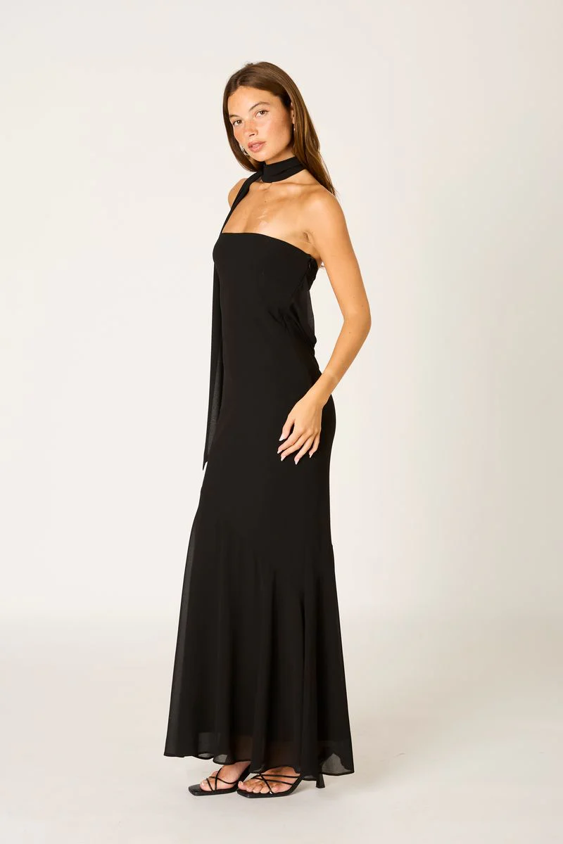 Strapless Chiffon Gown